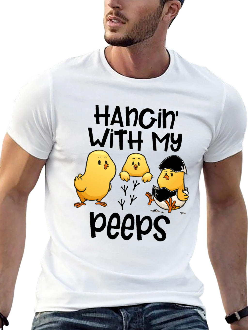 Hangin with my Peeps Easter Chick T-Shirt