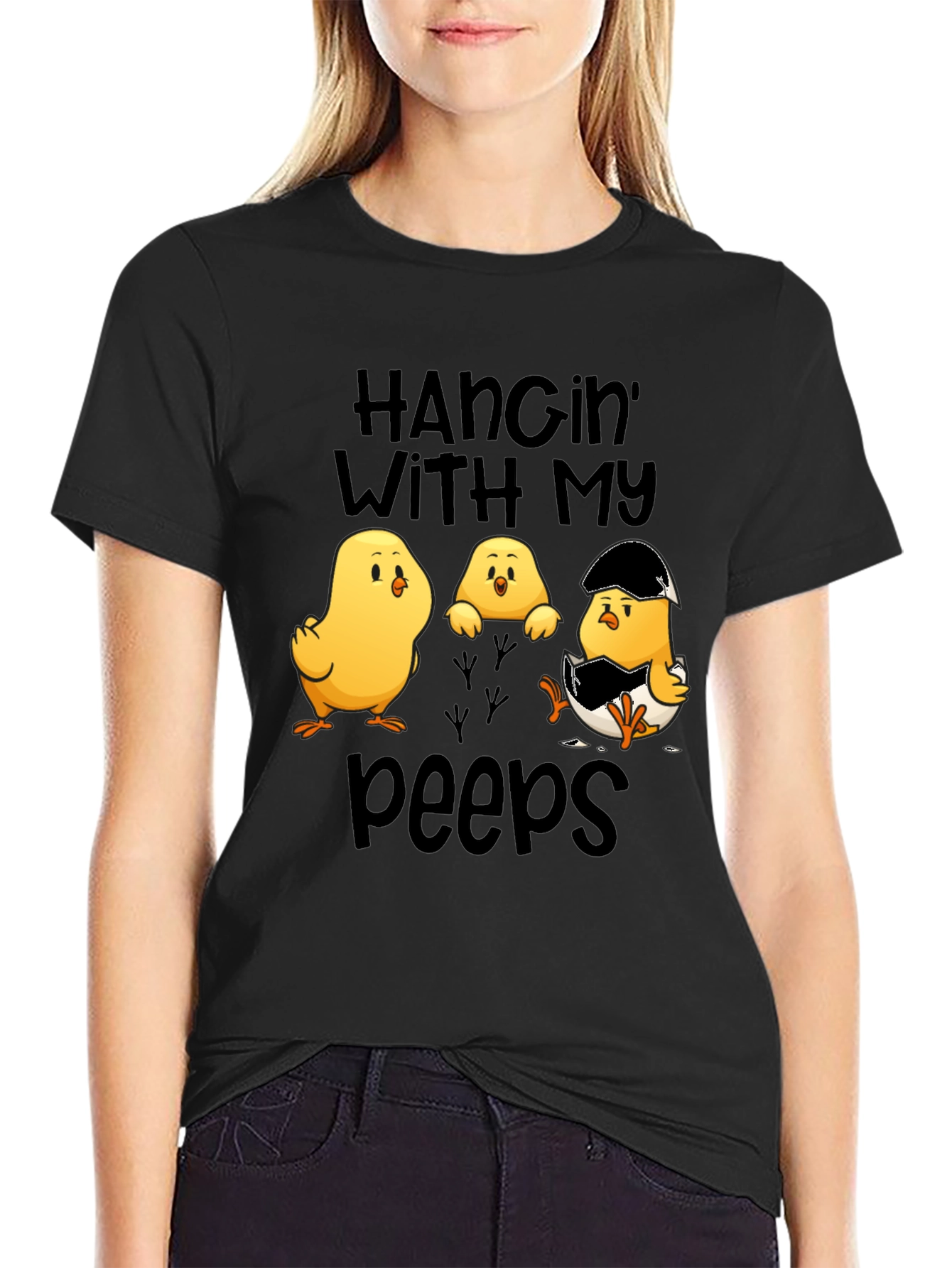 Hangin with my Peeps Easter Chick T-Shirt
