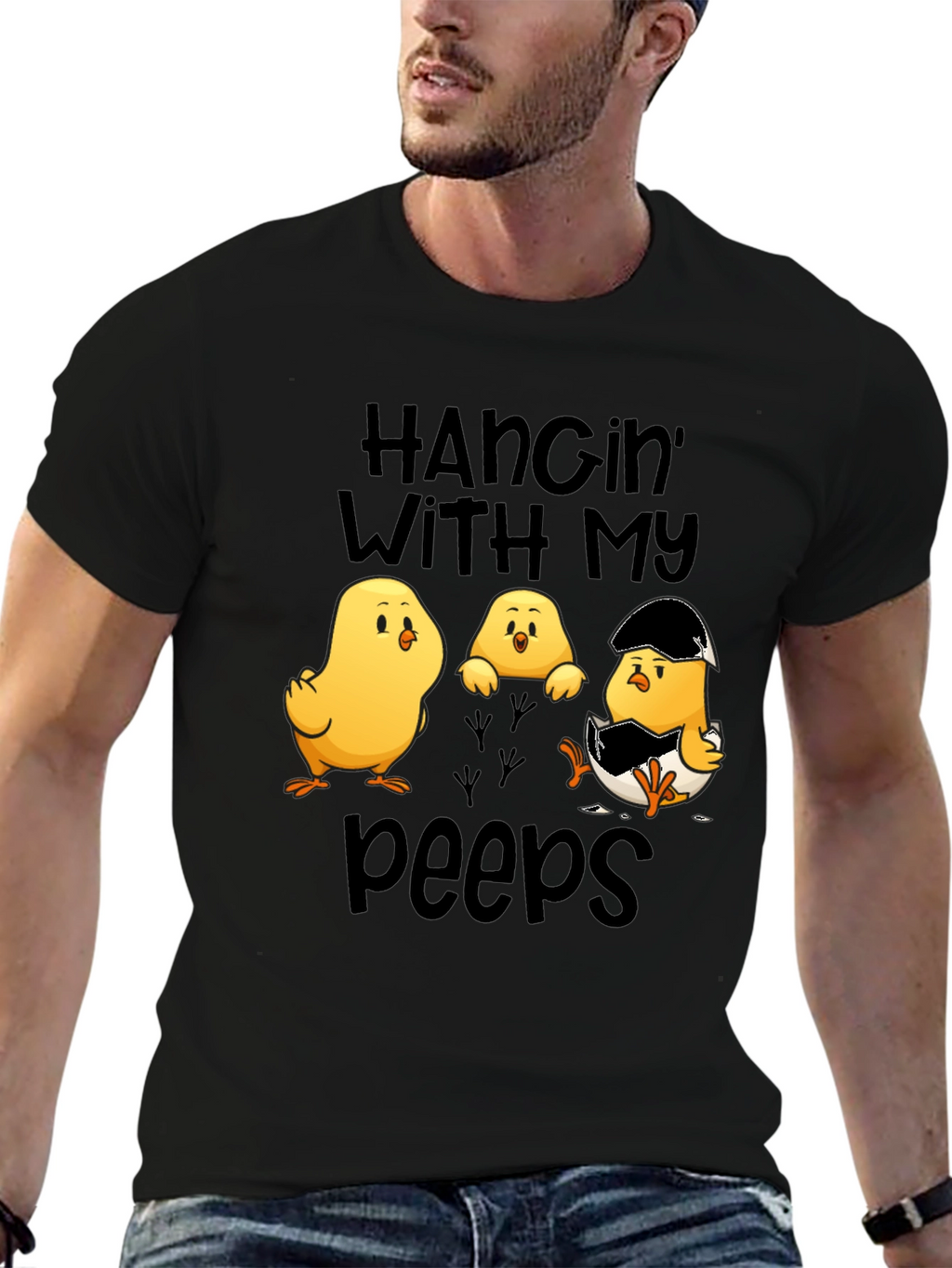 Hangin with my Peeps Easter Chick T-Shirt