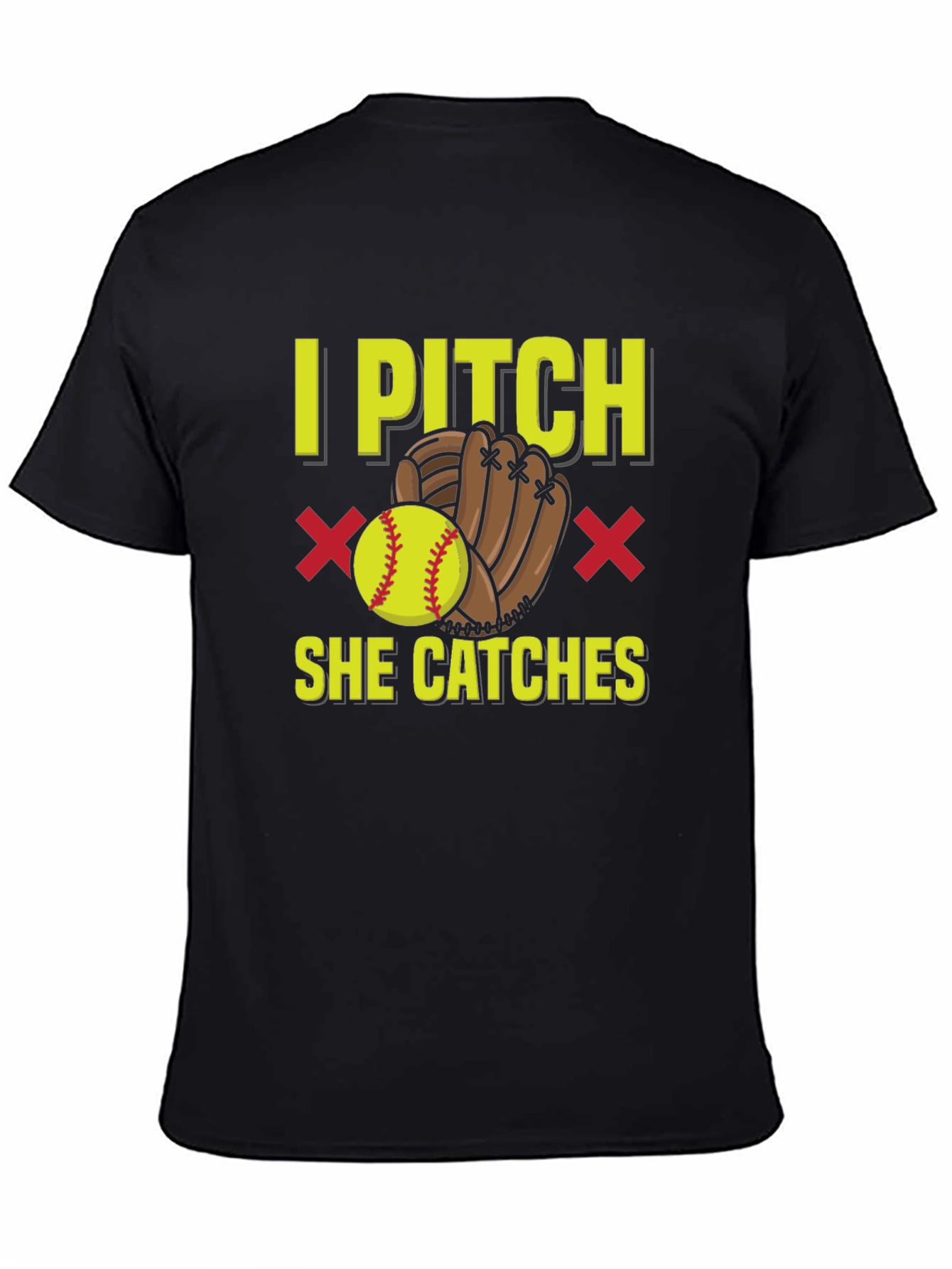 I Pitch She Catches Graphic T-Shirt