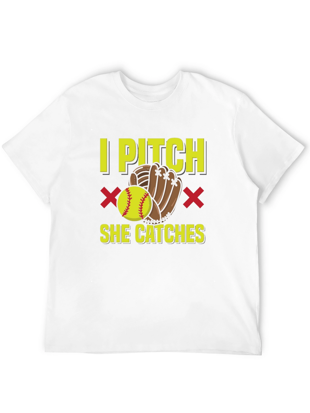 I Pitch She Catches Graphic T-Shirt