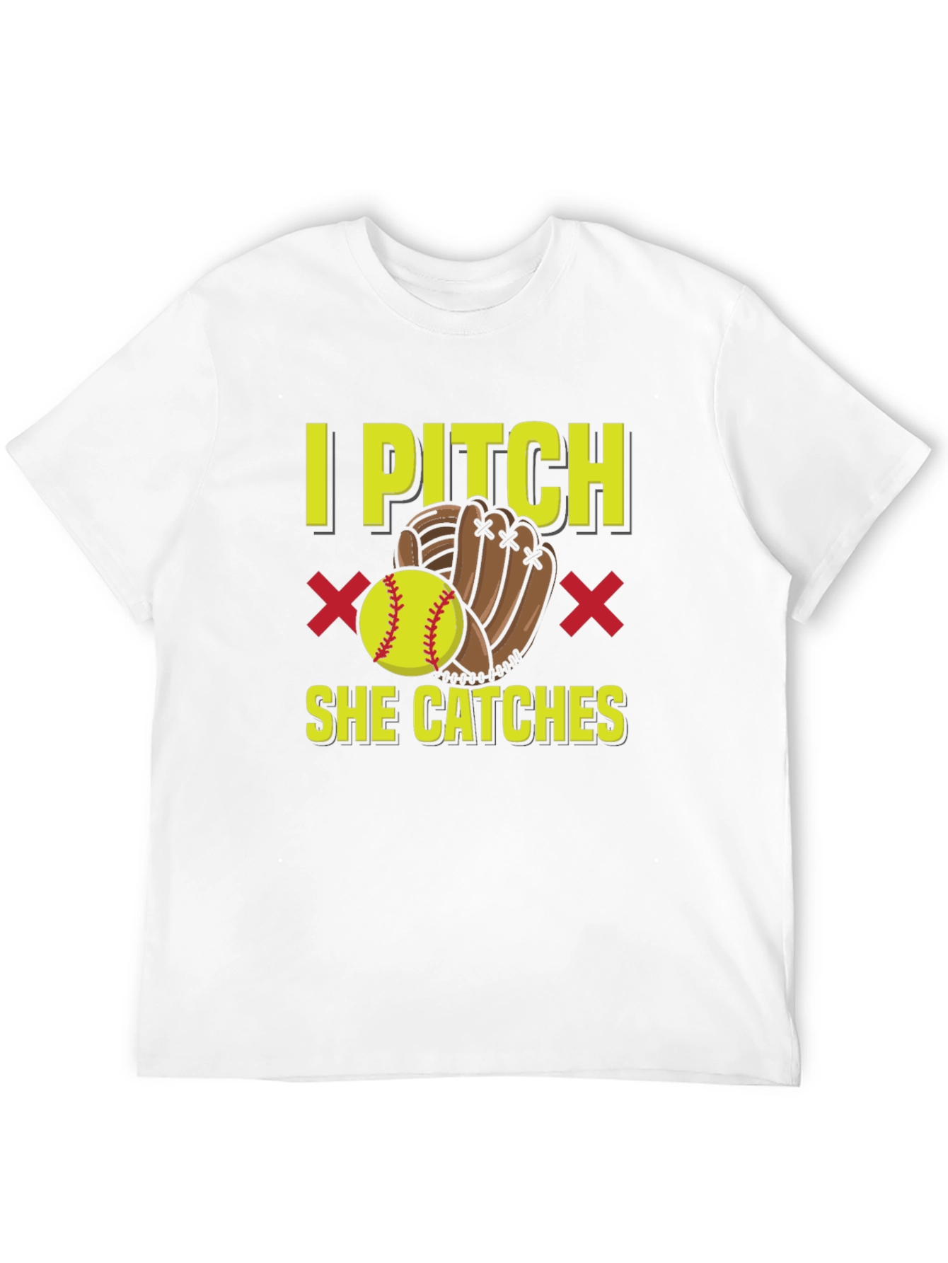 I Pitch She Catches Graphic T-Shirt