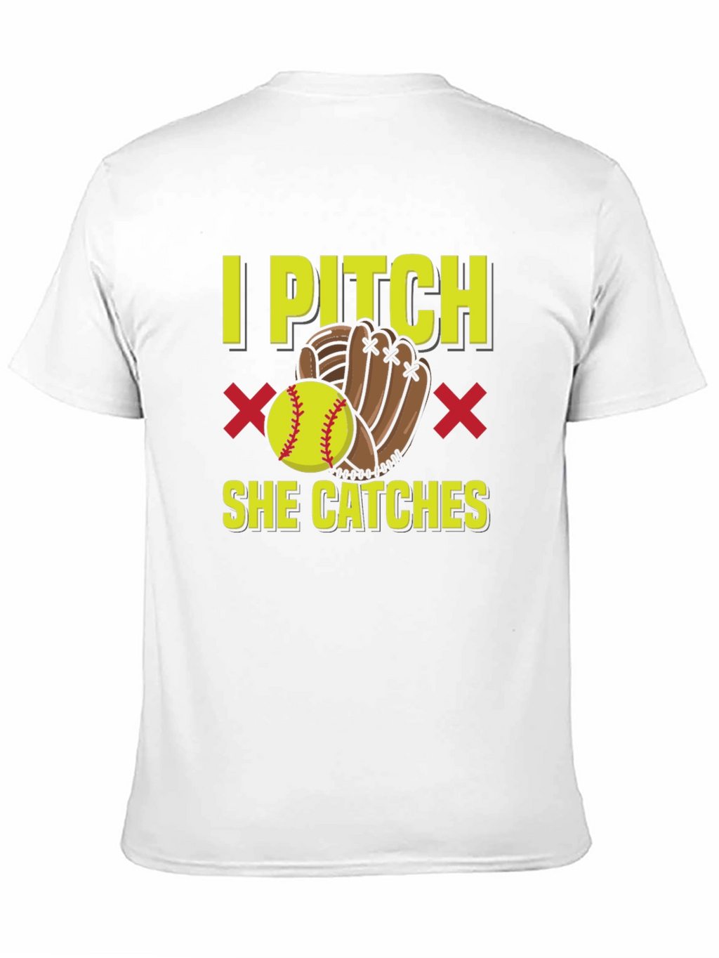 I Pitch She Catches Graphic T-Shirt