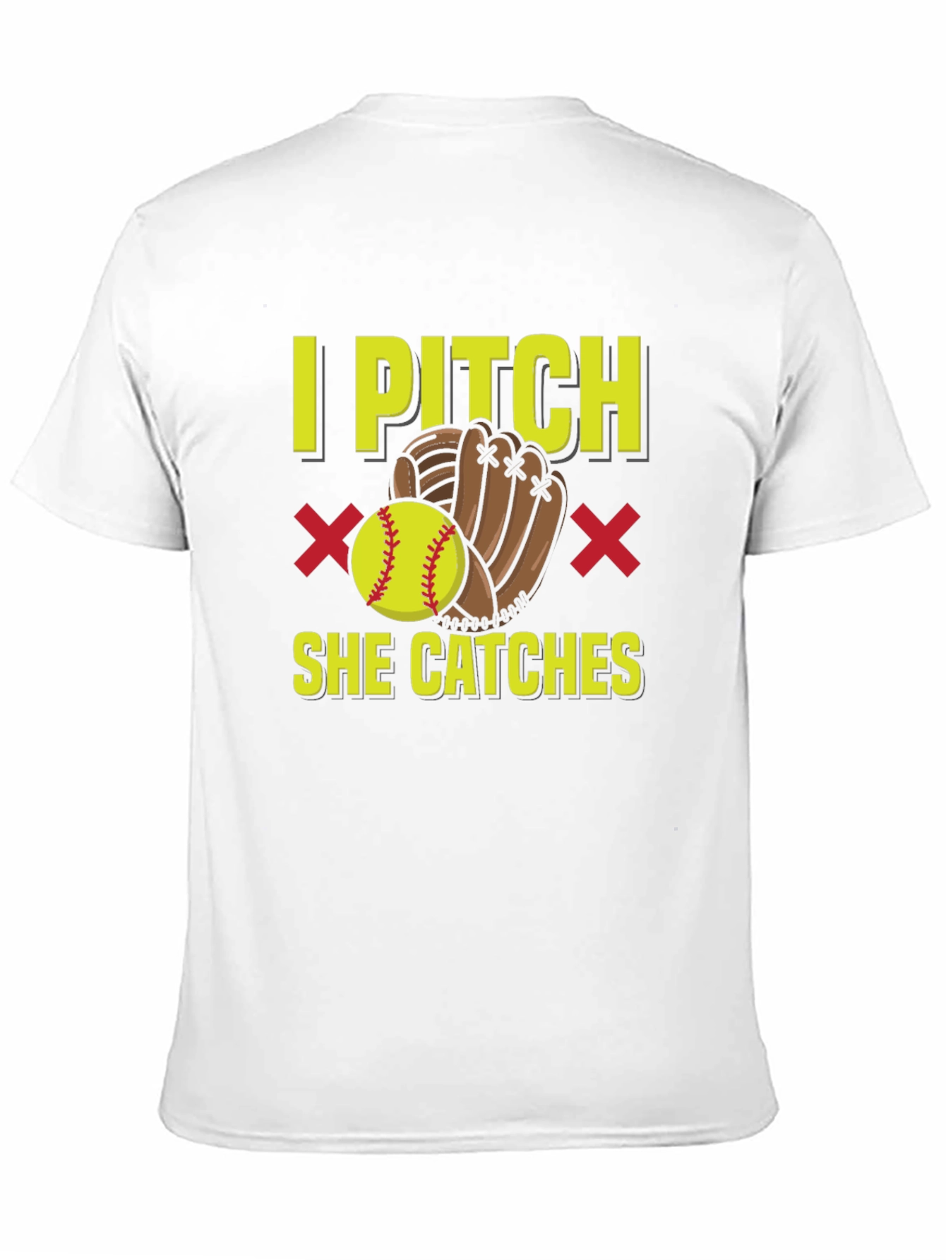 I Pitch She Catches Graphic T-Shirt