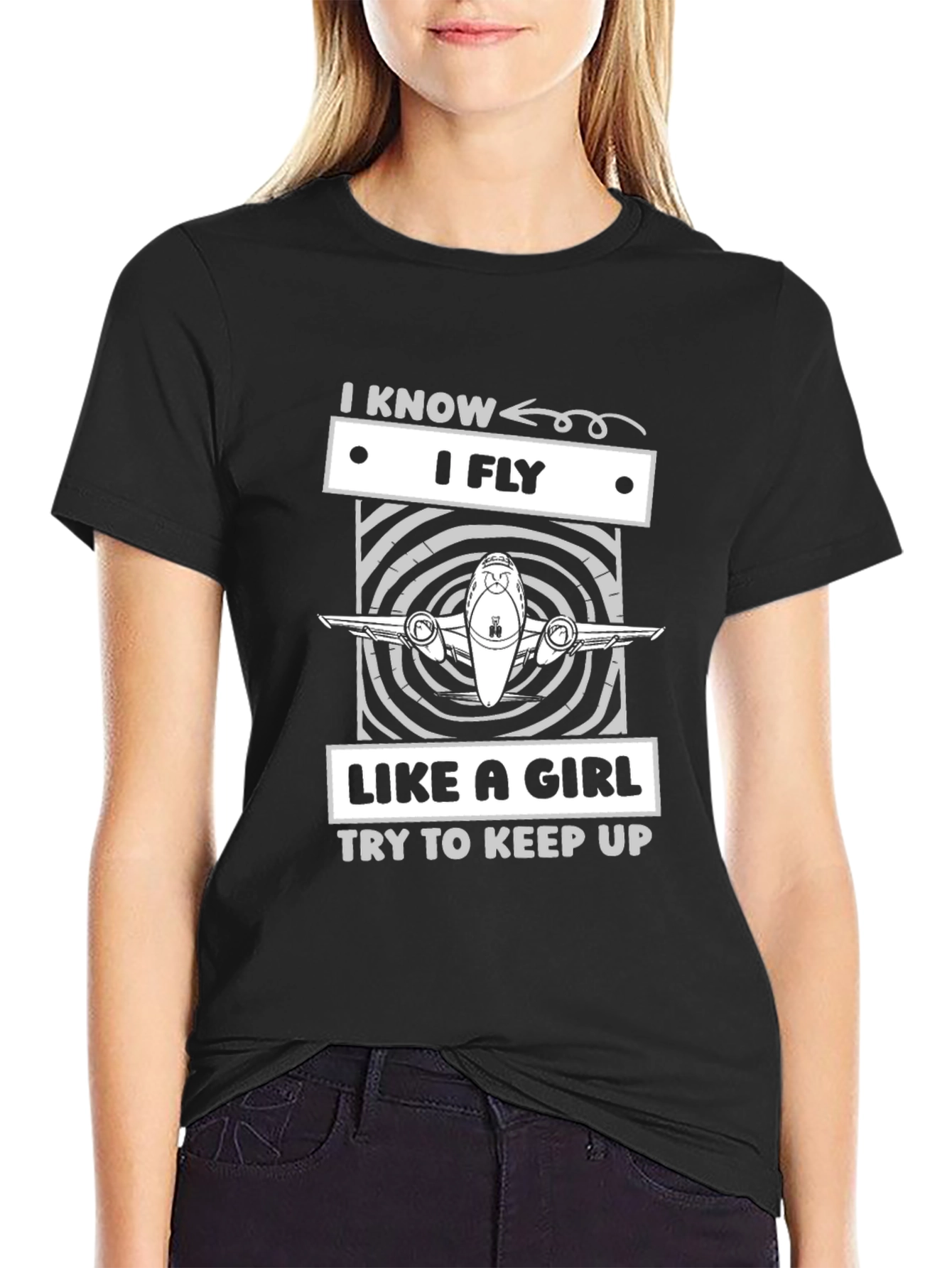 I Know I Fly Like A Girl T-Shirt