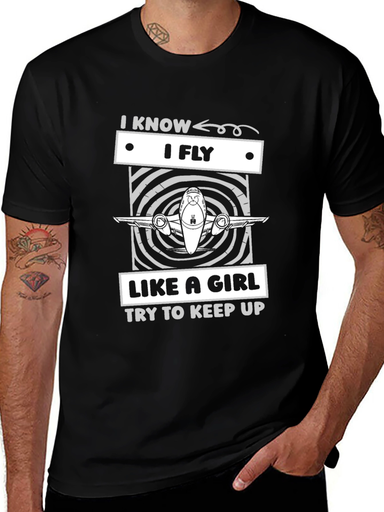 I Know I Fly Like A Girl T-Shirt