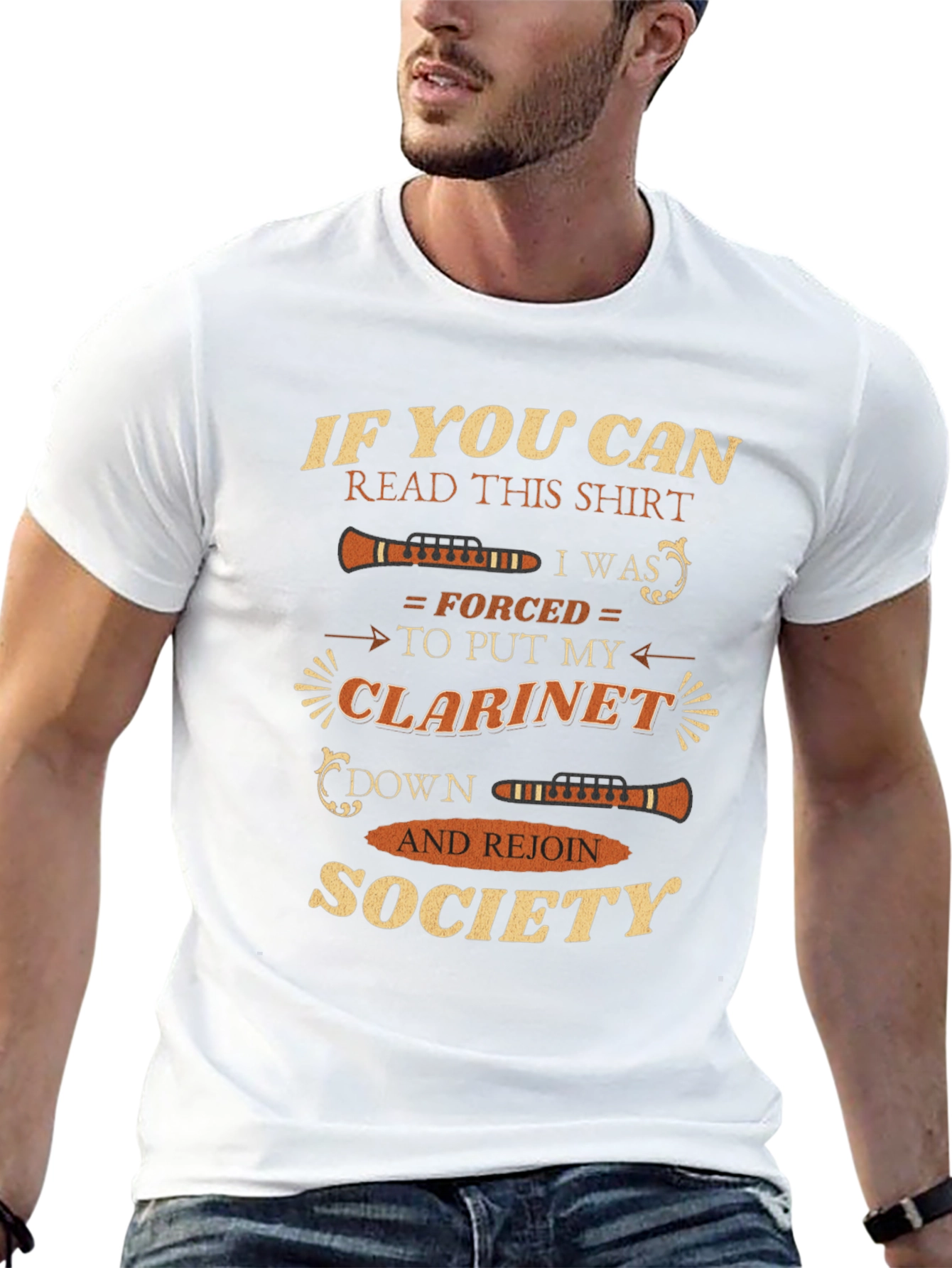 Clarinet Player T-Shirt - If You Can Read This