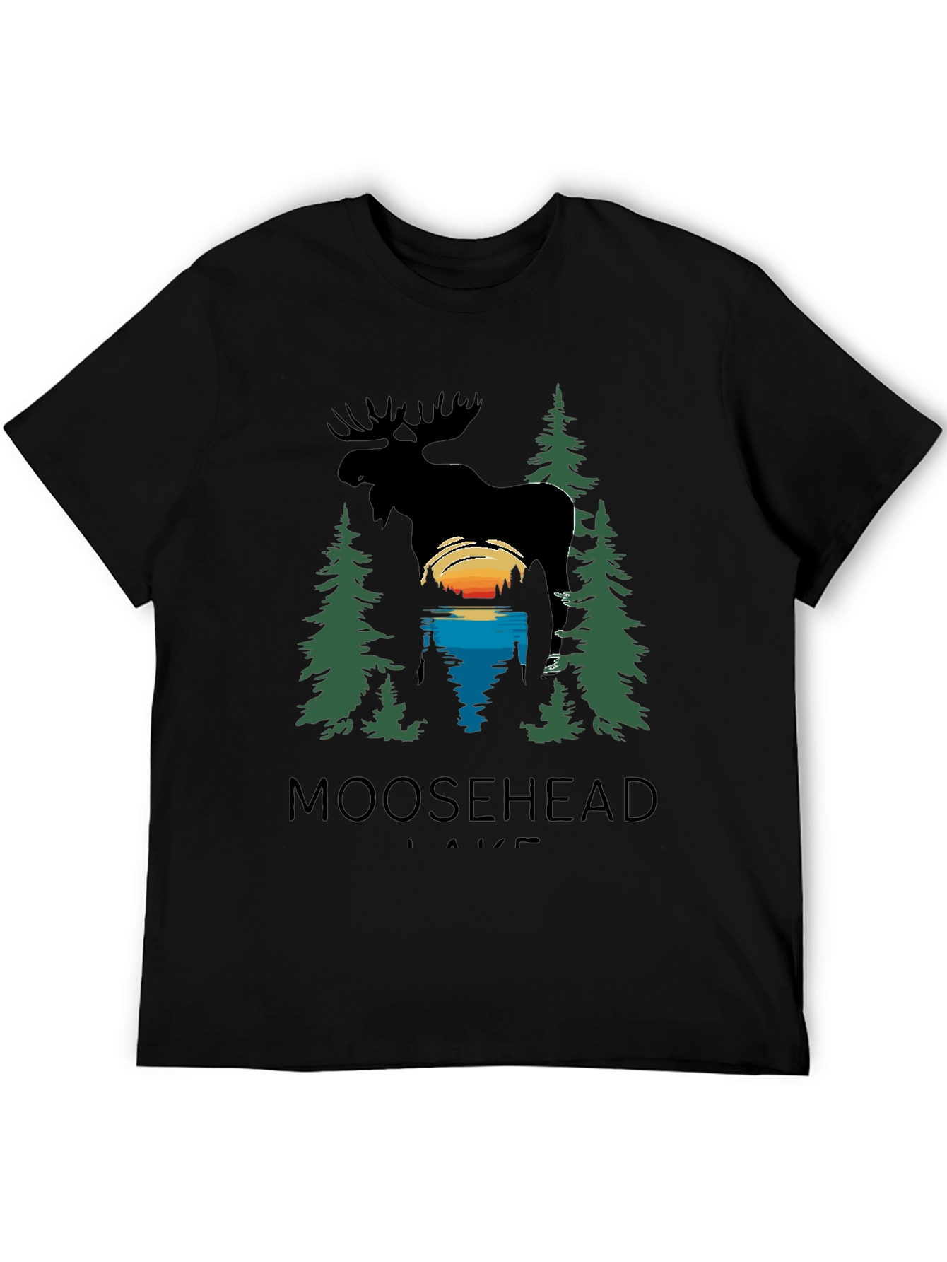 Moosehead Lake Graphic T-Shirt - Nature Scene Tee