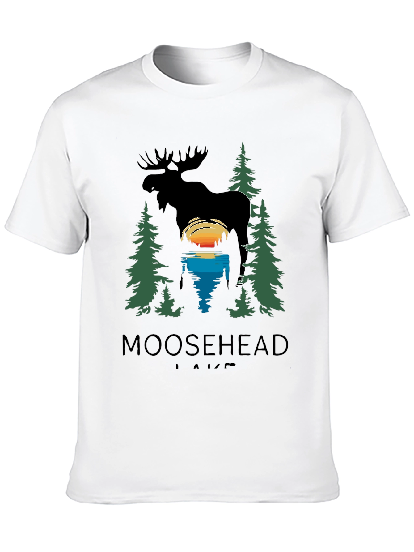 Moosehead Lake Graphic T-Shirt - Nature Scene Tee