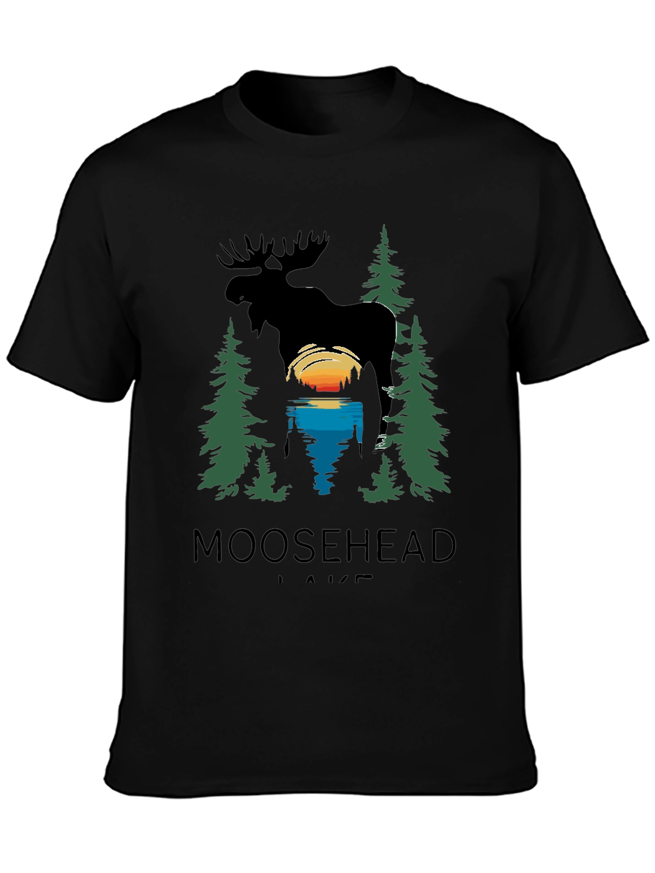 Moosehead Lake Graphic T-Shirt - Nature Scene Tee