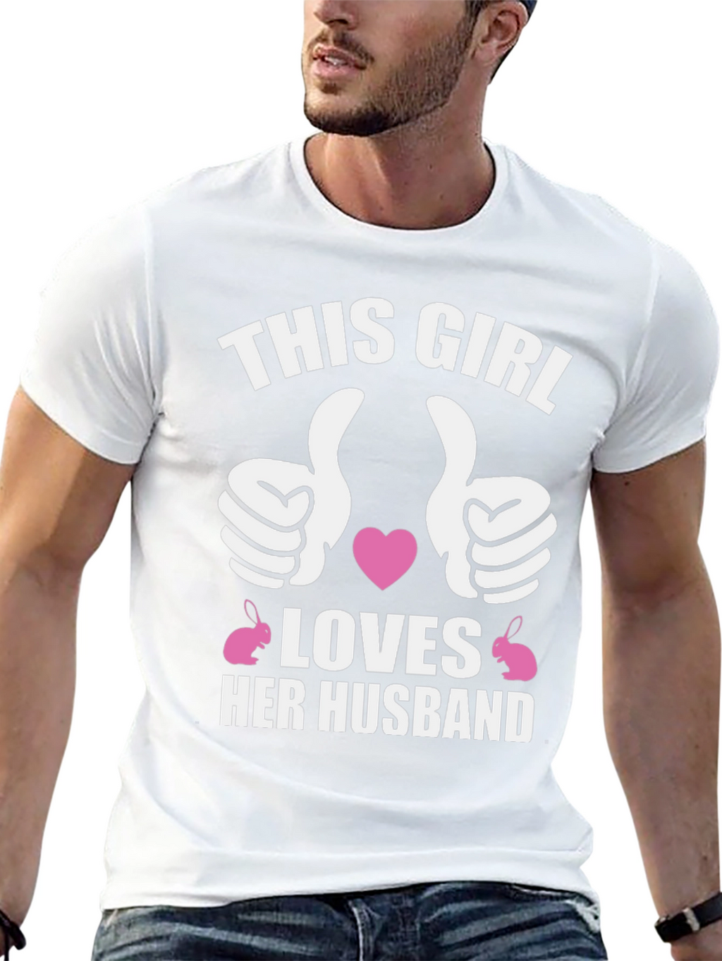 This Girl Loves Her Husband Easter T-Shirt