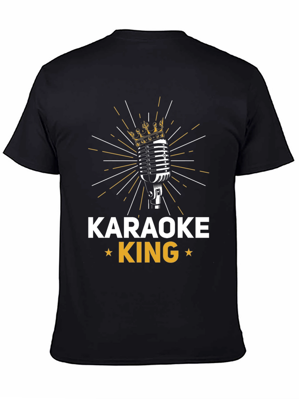 Karaoke King Black Graphic T-Shirt