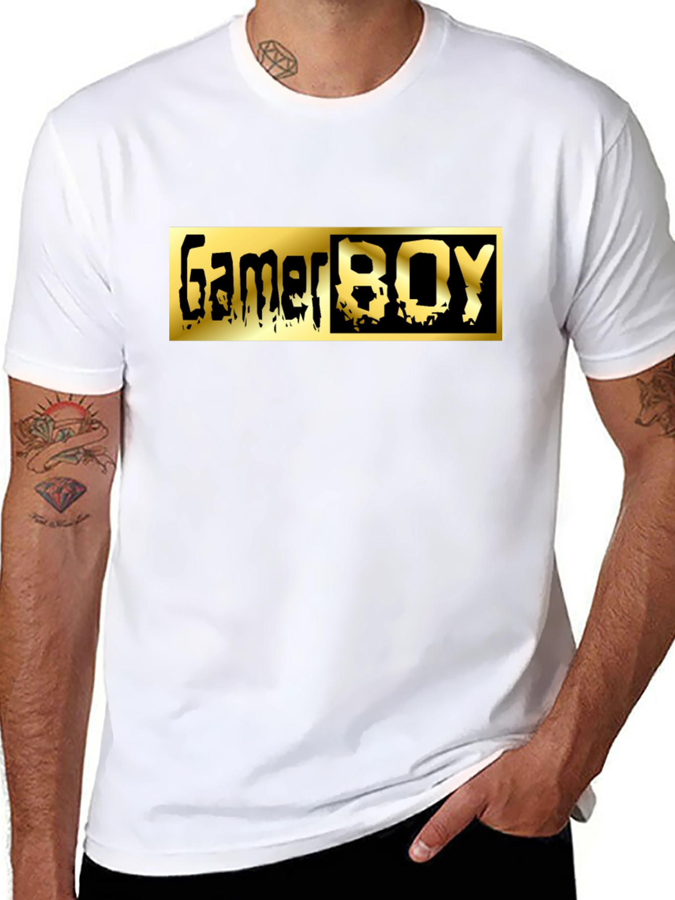 Gamer Boy Graphic Tee - Black