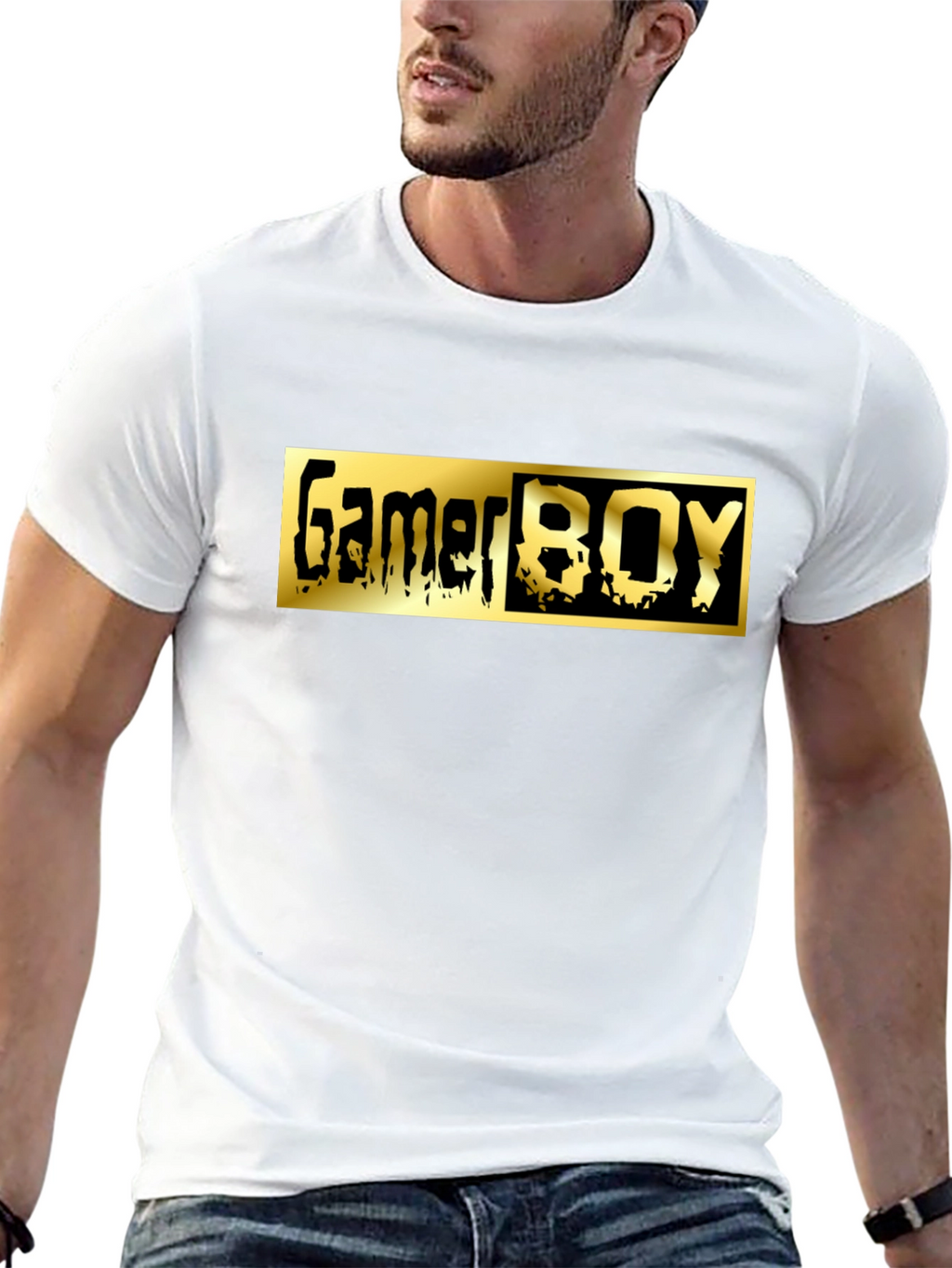 Gamer Boy Graphic Tee - Black