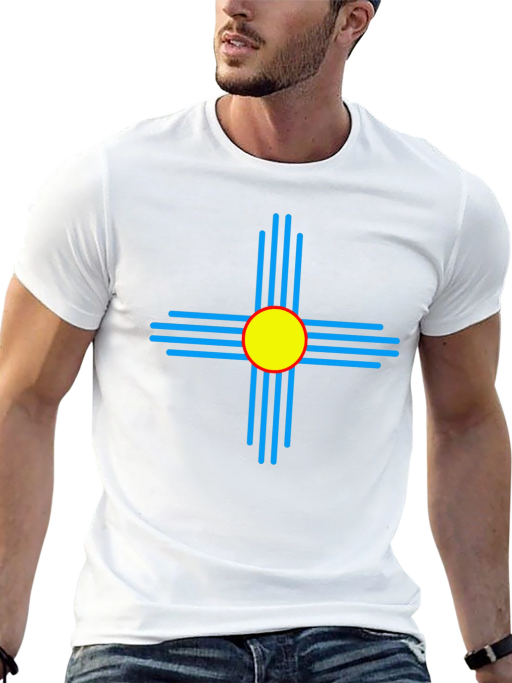 New Mexico Zia Symbol T-Shirt - Southwest Style