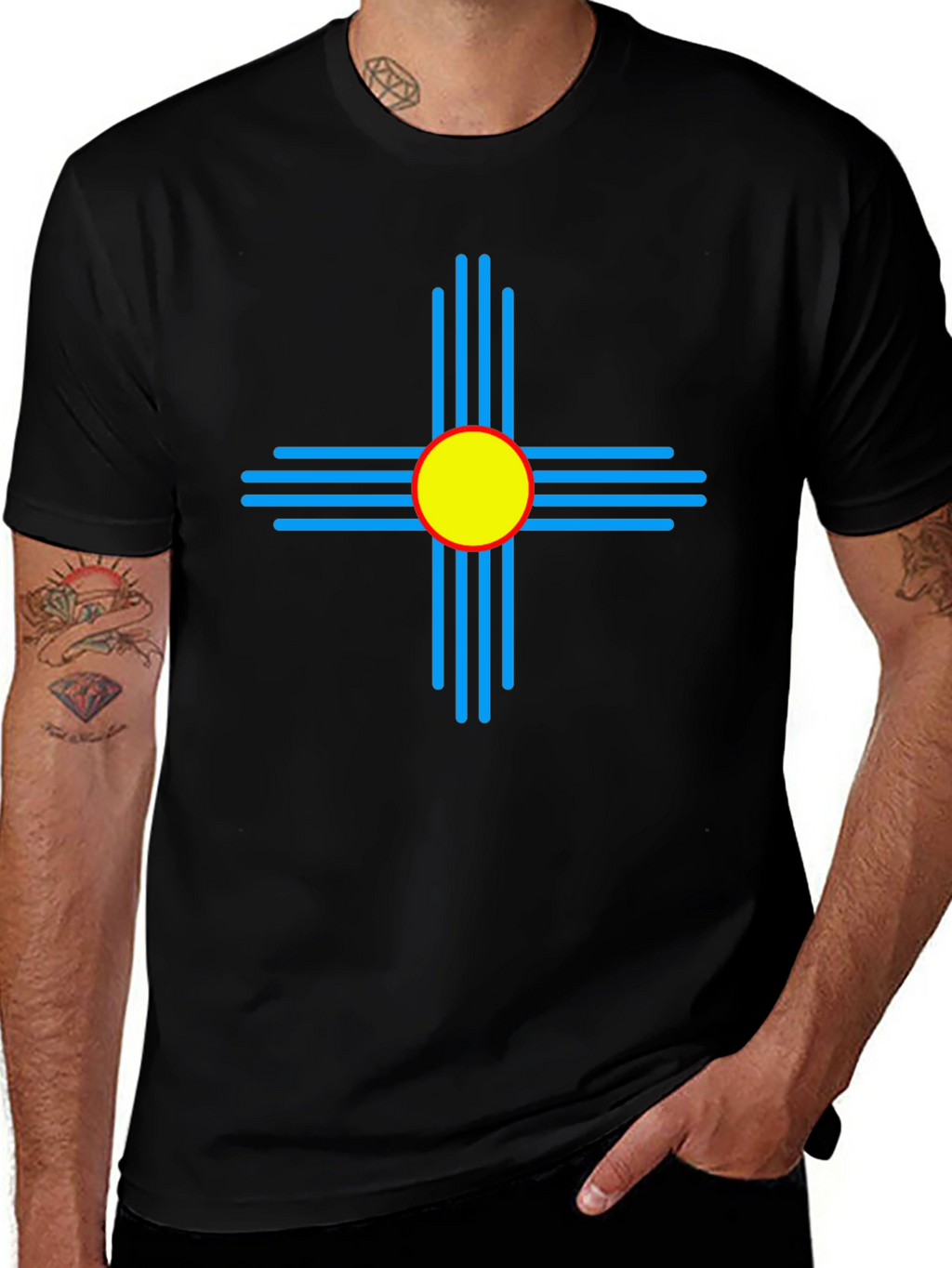 New Mexico Zia Symbol T-Shirt - Southwest Style