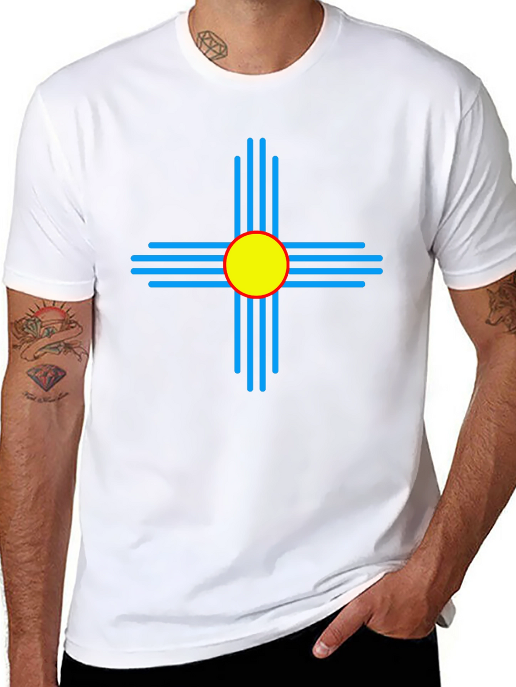 New Mexico Zia Symbol T-Shirt - Southwest Style