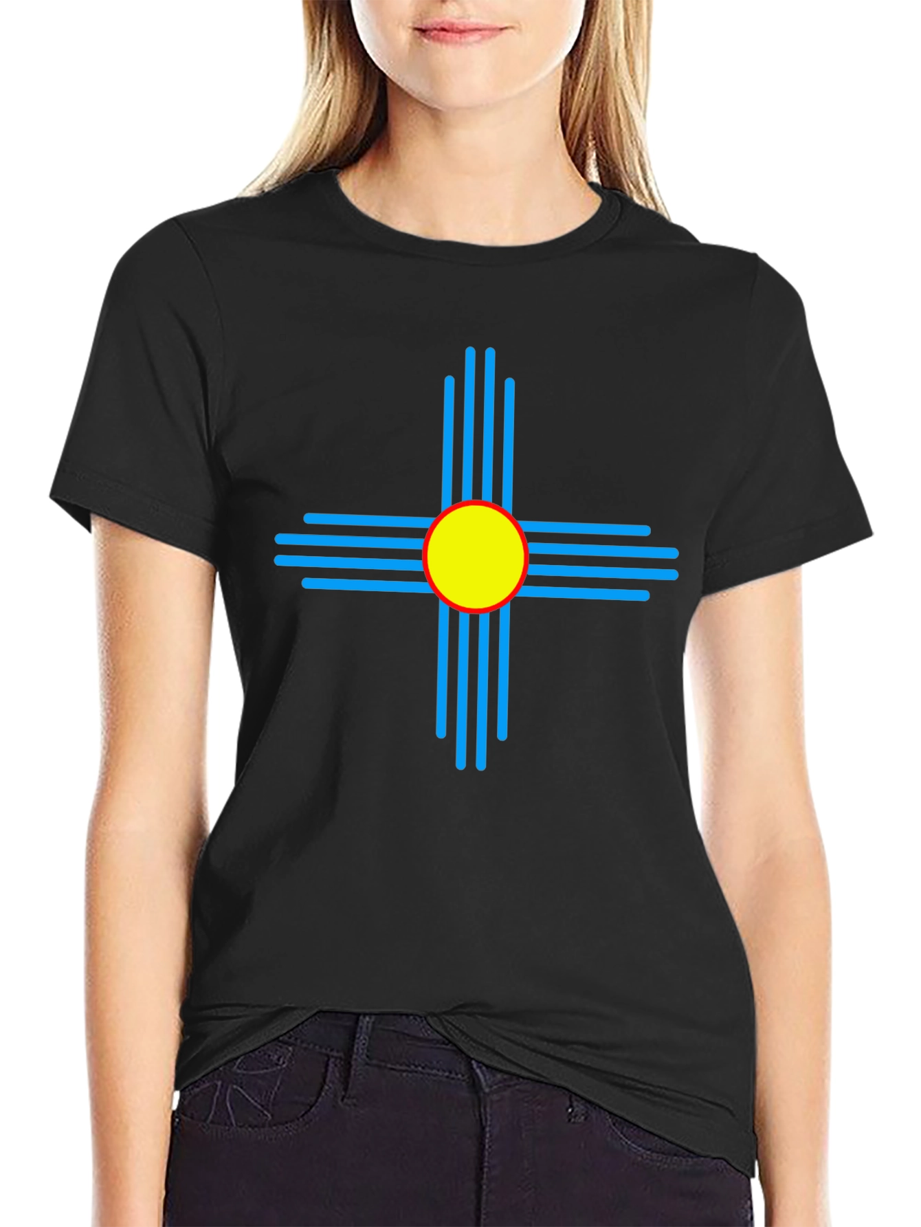 New Mexico Zia Symbol T-Shirt - Southwest Style