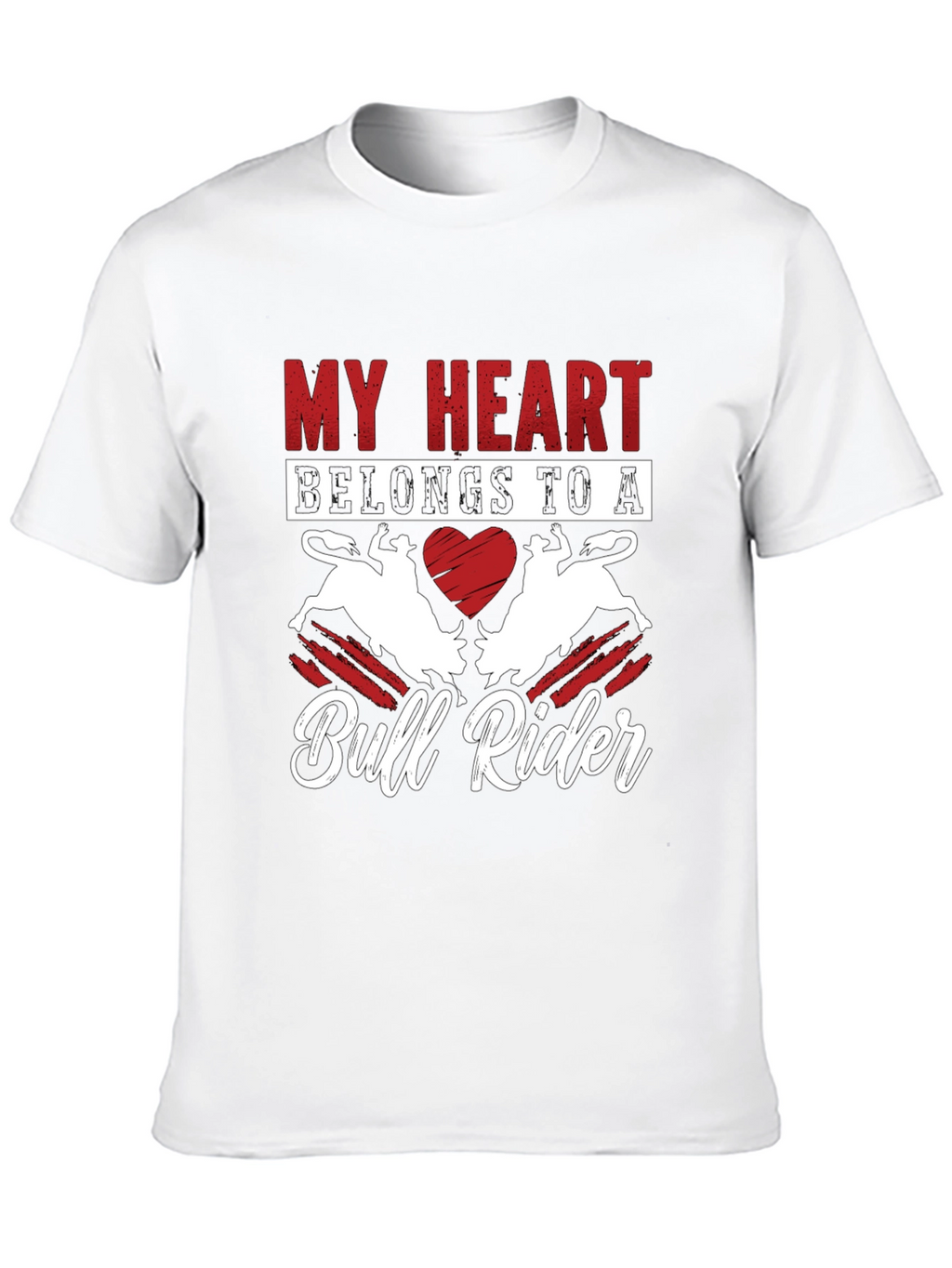 My Heart Belongs to a Bull Rider T-Shirt