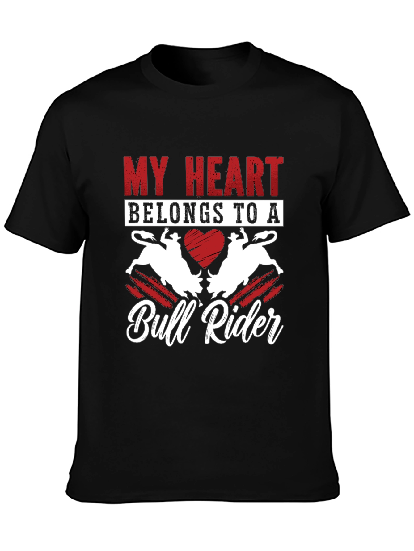 My Heart Belongs to a Bull Rider T-Shirt