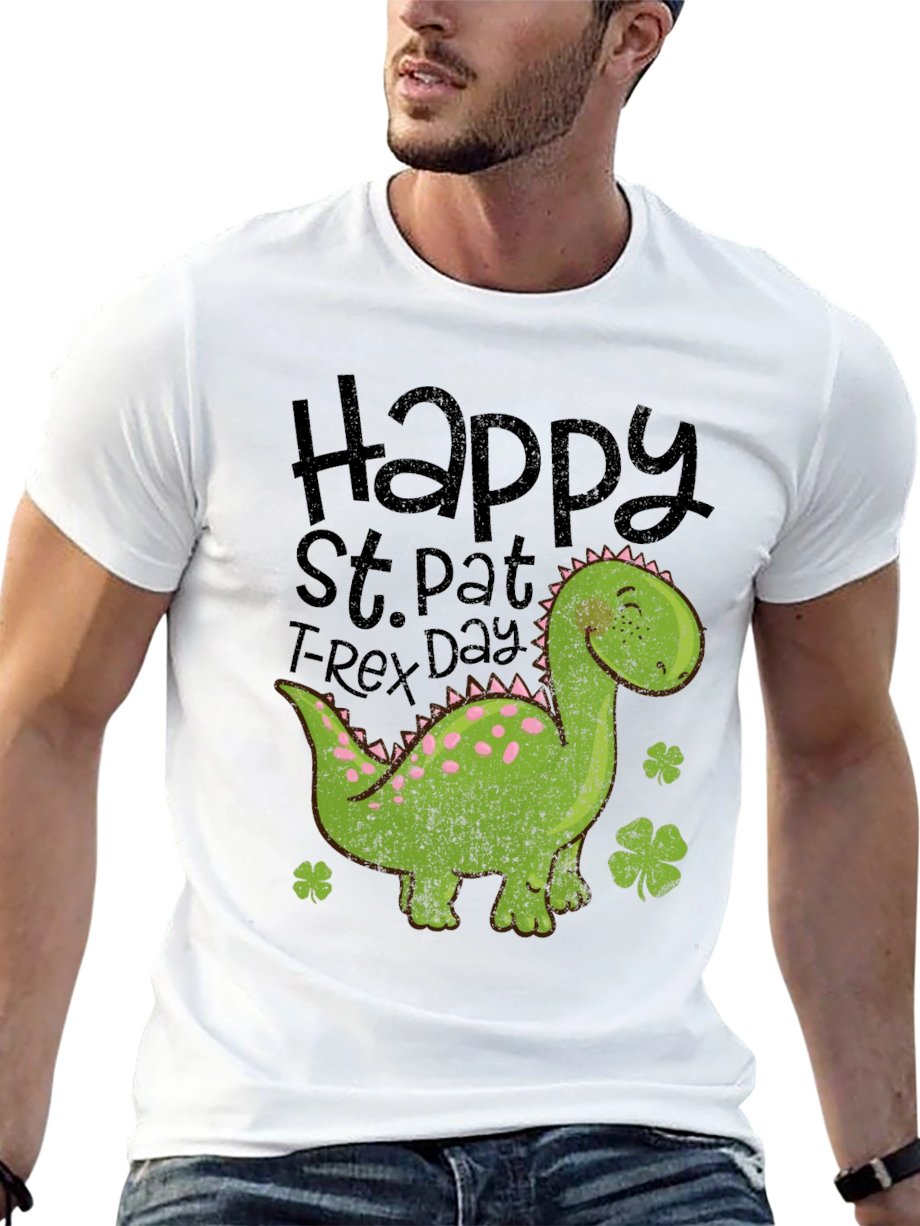 St. Pat T-Rex Day Shirt - Dinosaur Tee