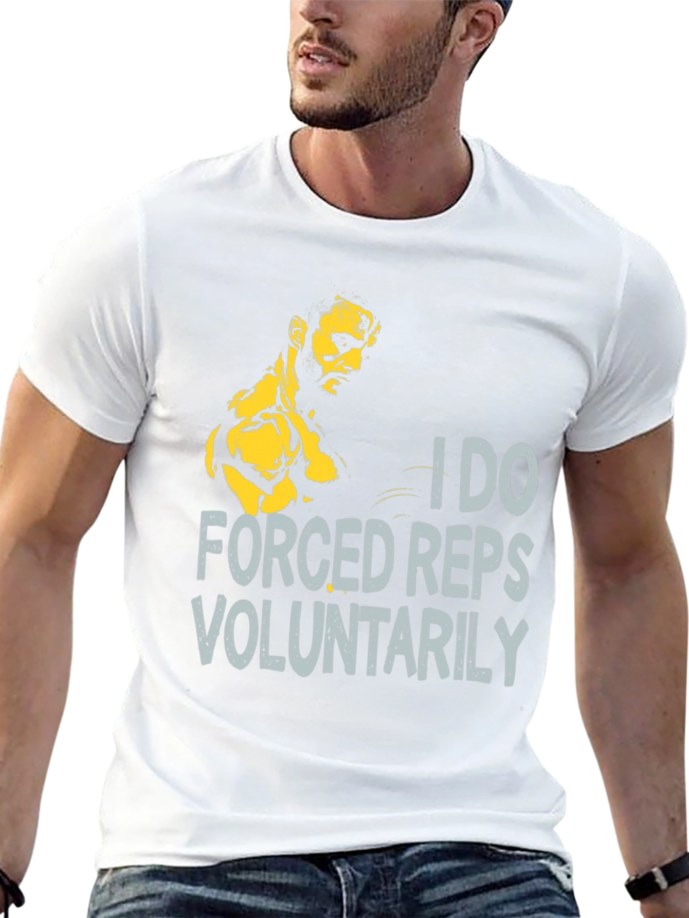 I Do Forced Reps Voluntarily Black T-Shirt