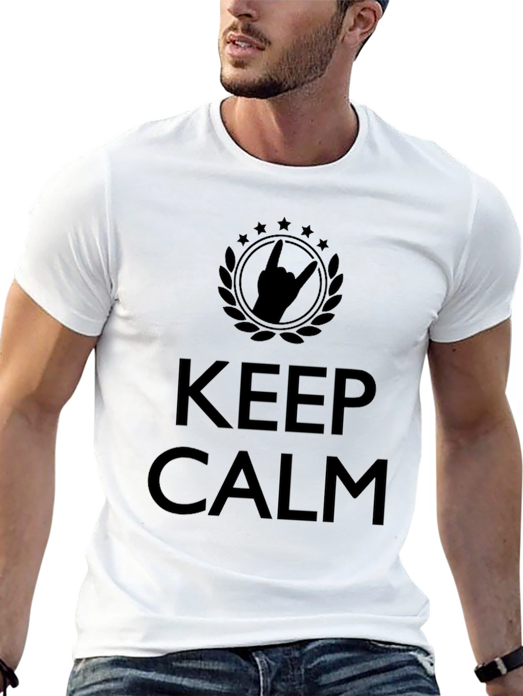 Keep Calm Rock On T-Shirt