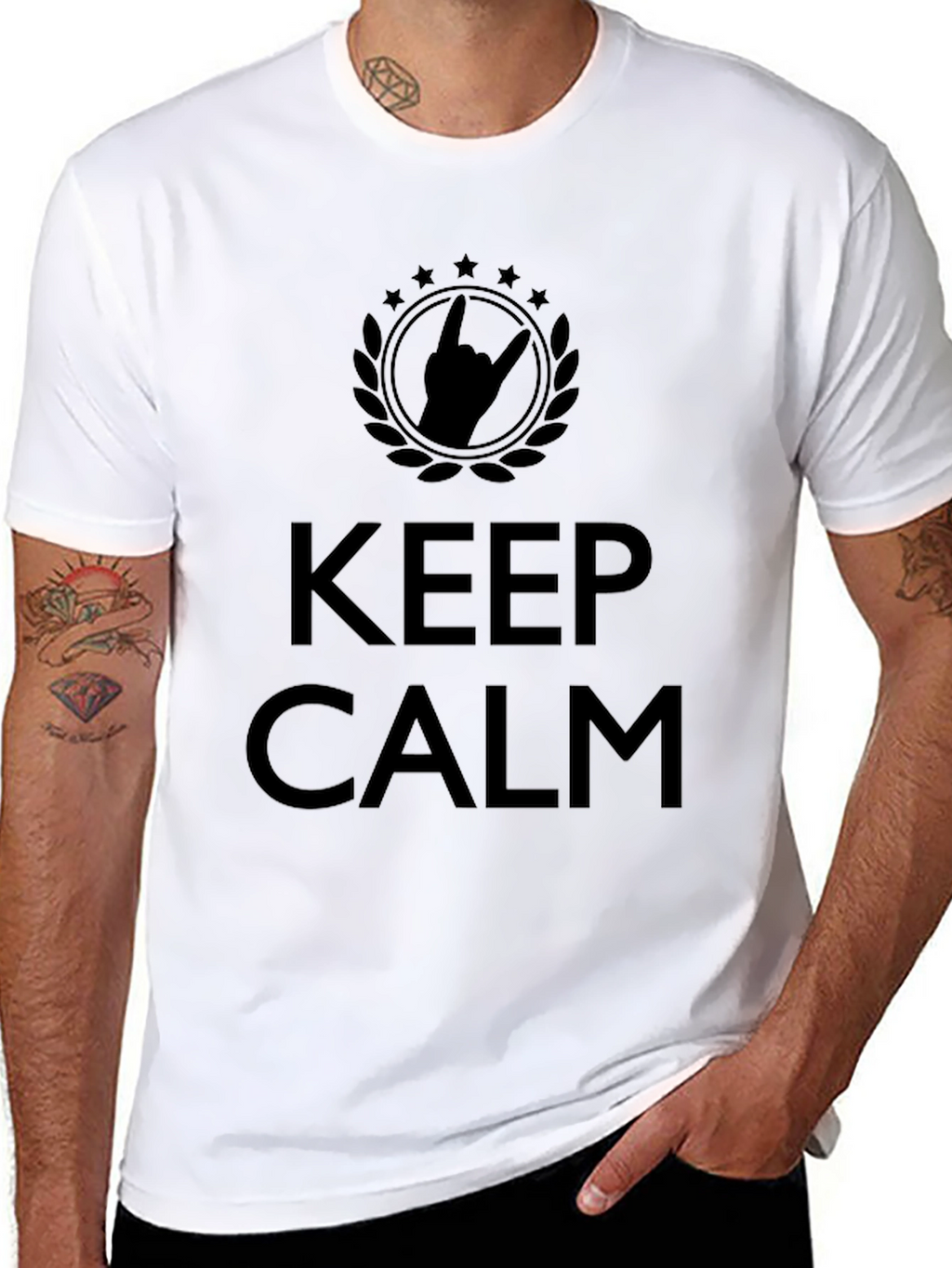 Keep Calm Rock On T-Shirt