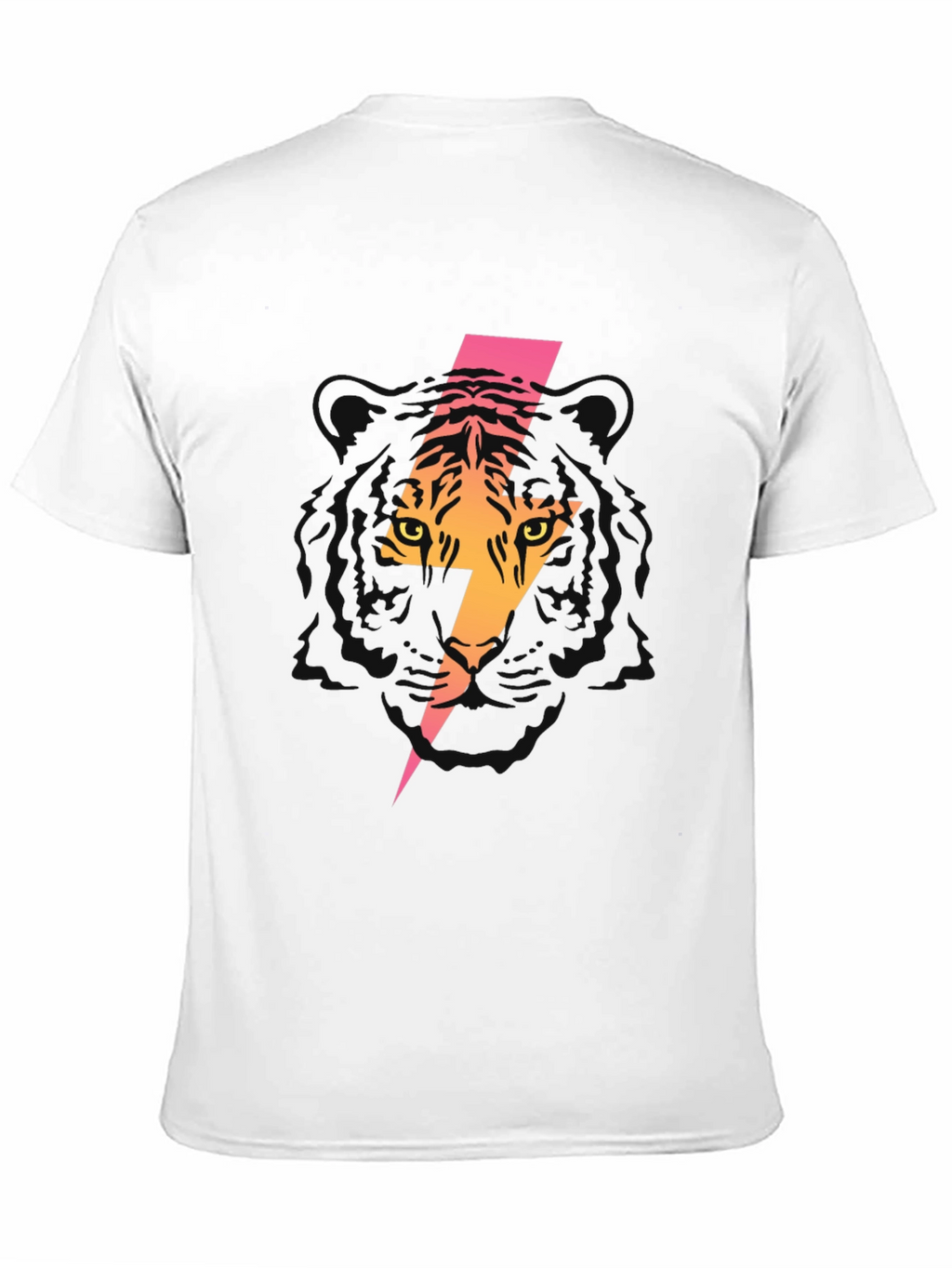 Tiger Lightning Bolt Graphic Tee - Black