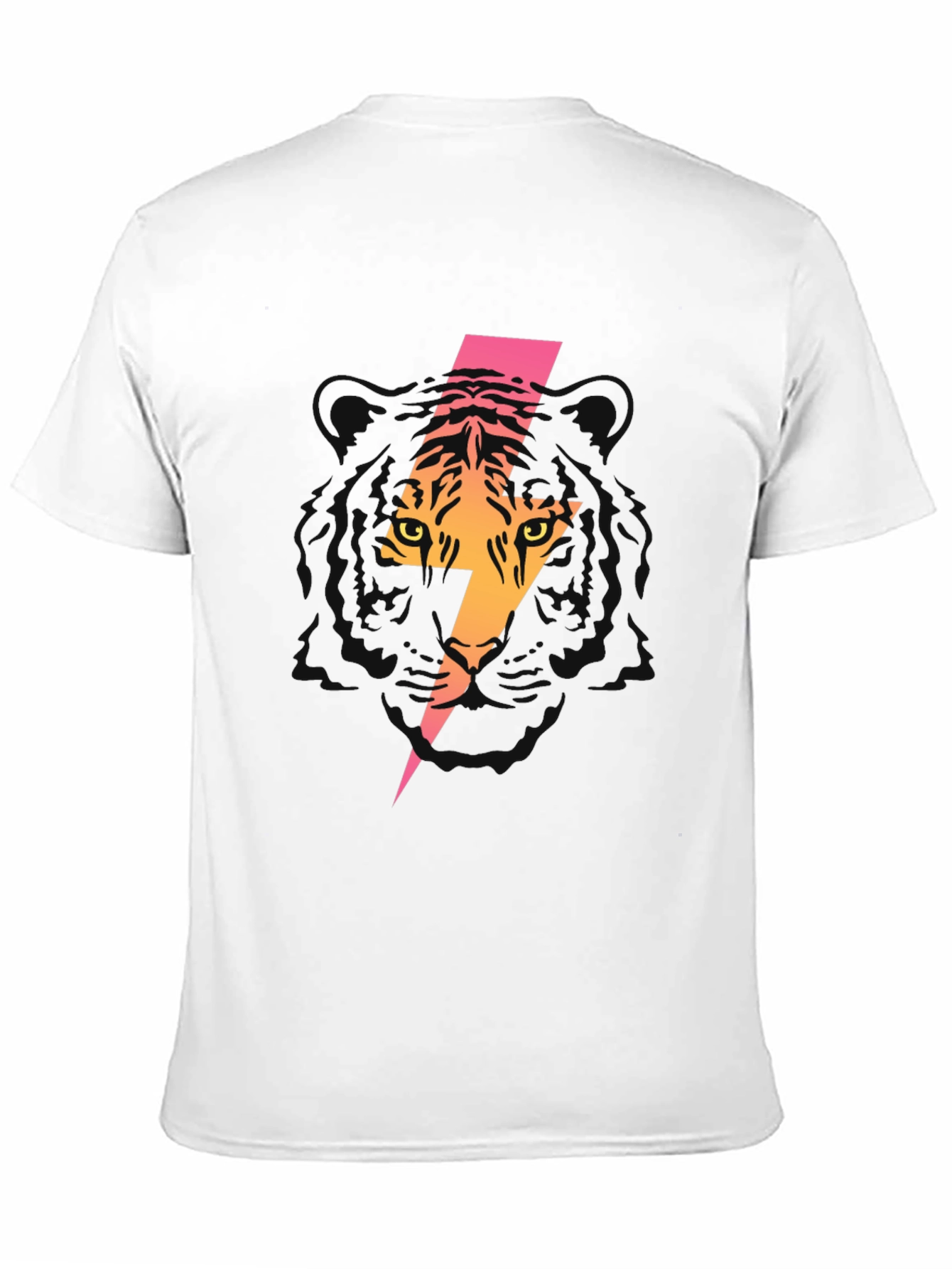 Tiger Lightning Bolt Graphic Tee - Black