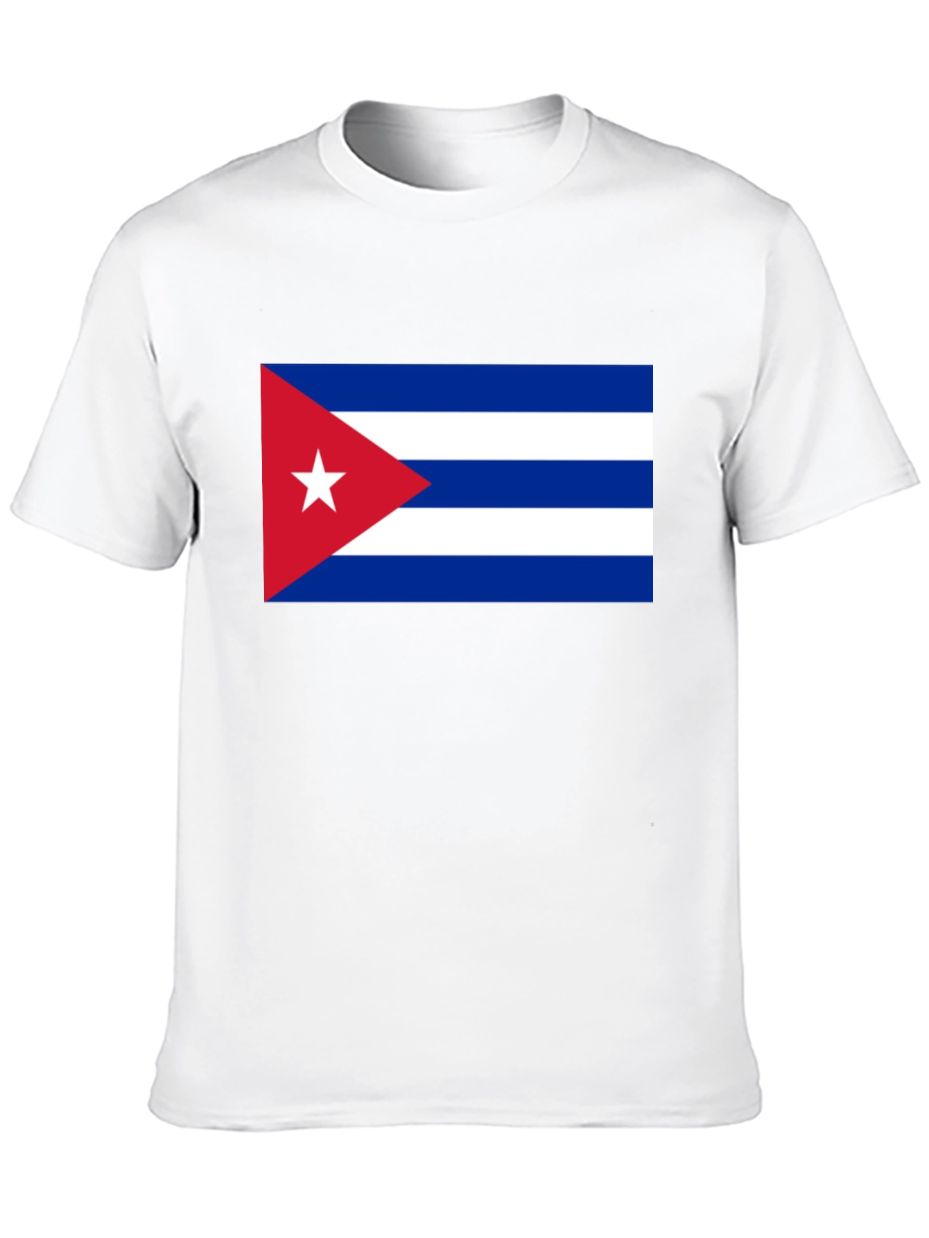 Cuba Flag T-Shirt - Black Cotton Tee