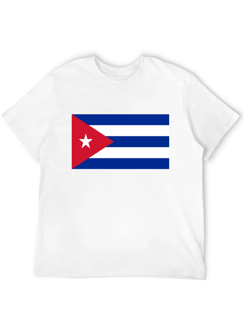 Cuba Flag T-Shirt - Black Cotton Tee