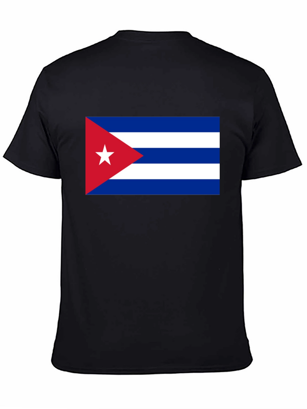 Cuba Flag T-Shirt - Black Cotton Tee