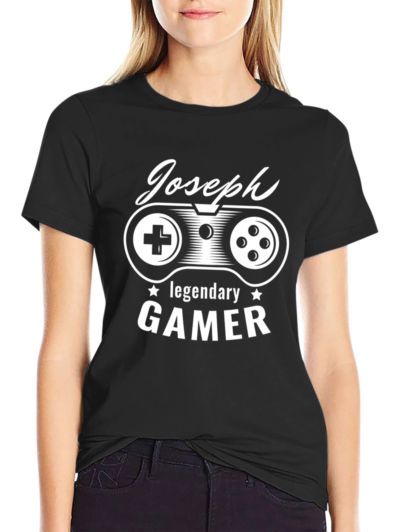Joseph Legendary Gamer T-Shirt - Cool Controller Design