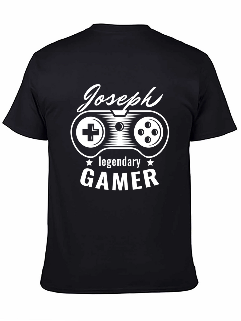 Joseph Legendary Gamer T-Shirt - Cool Controller Design