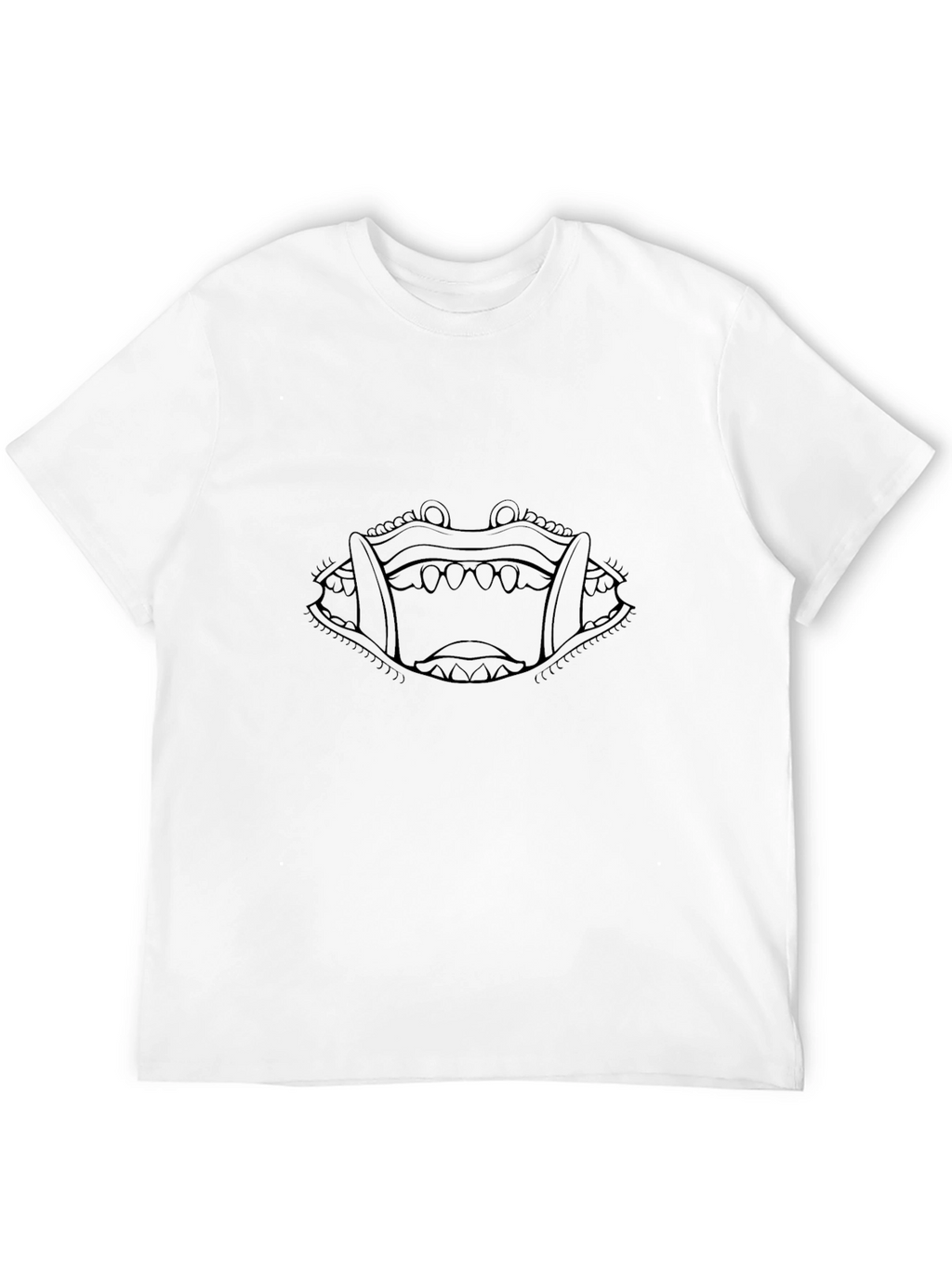 Monster Mouth Graphic Tee - Mens Black T-Shirt