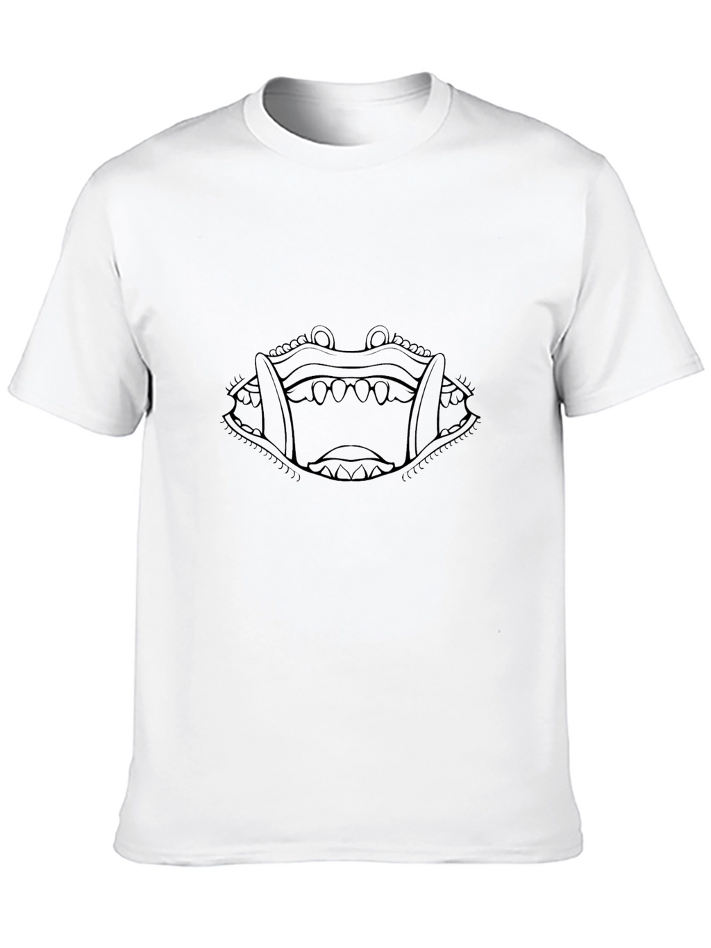 Monster Mouth Graphic Tee - Mens Black T-Shirt