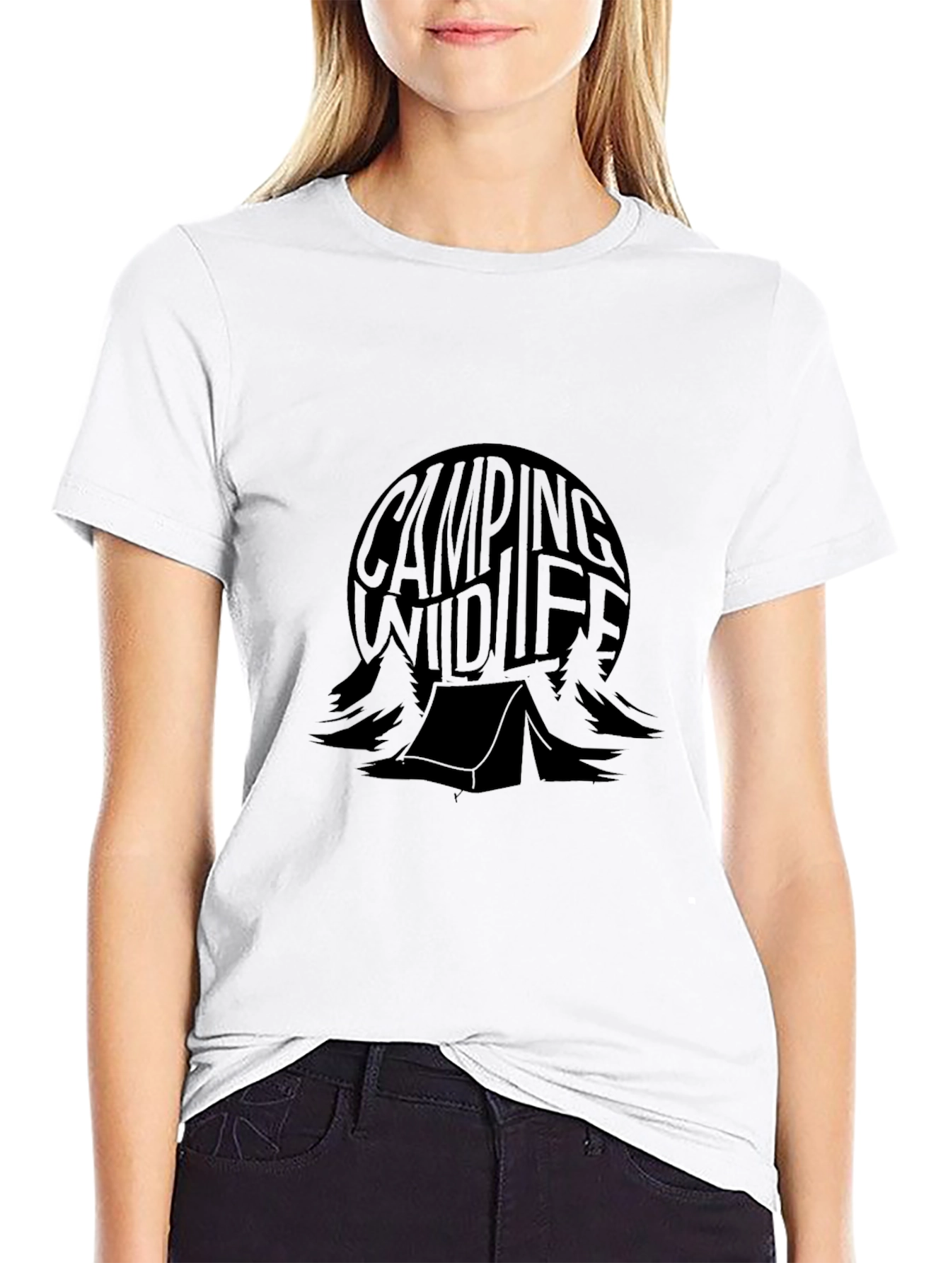 Camping Wildlife Graphic T-Shirt