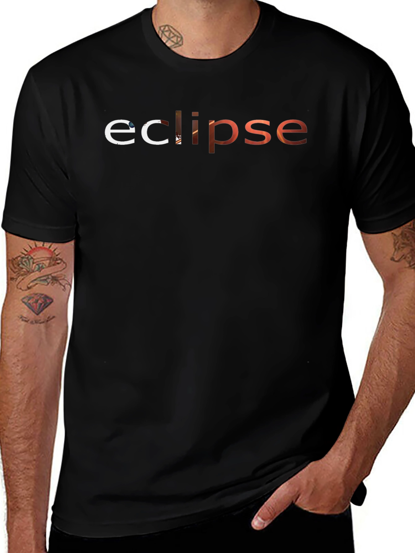 Eclipse Graphic T-Shirt - Modern Black Tee