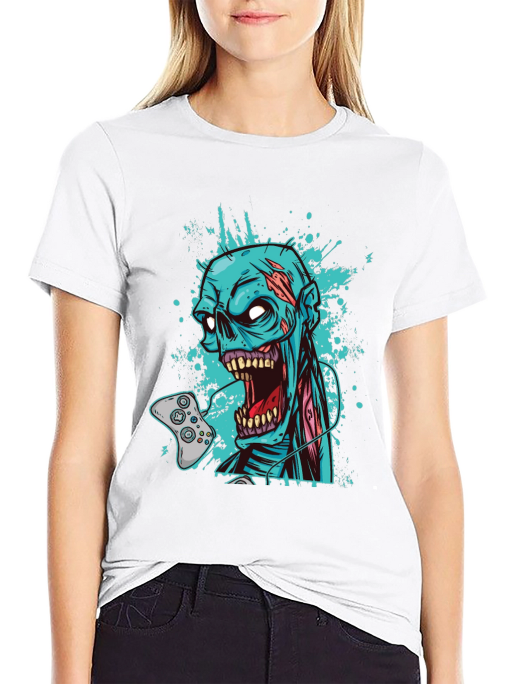 Zombie Gamer T-Shirt - Game Over Design