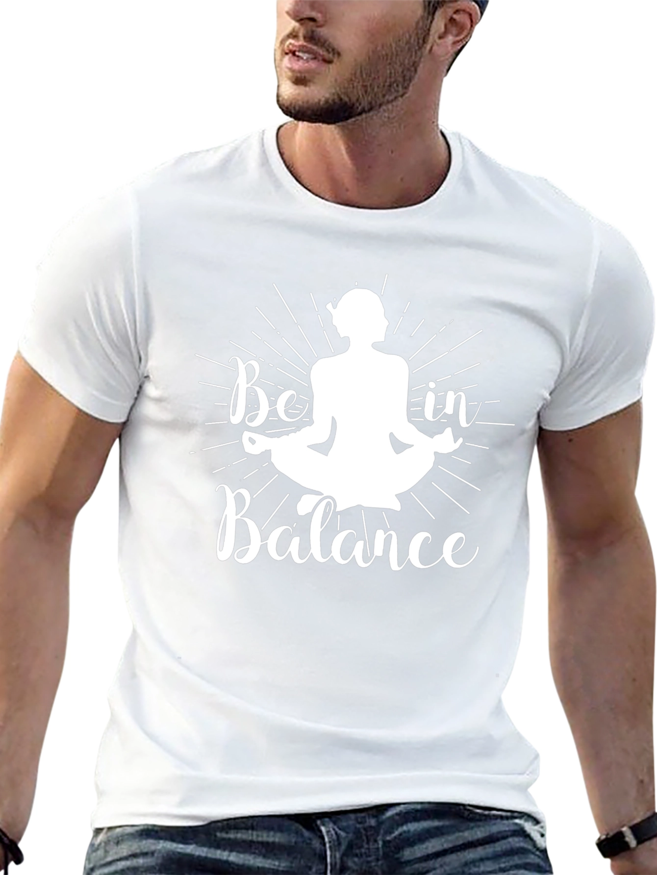 Be in Balance Graphic T-Shirt - Yoga Meditation Tee