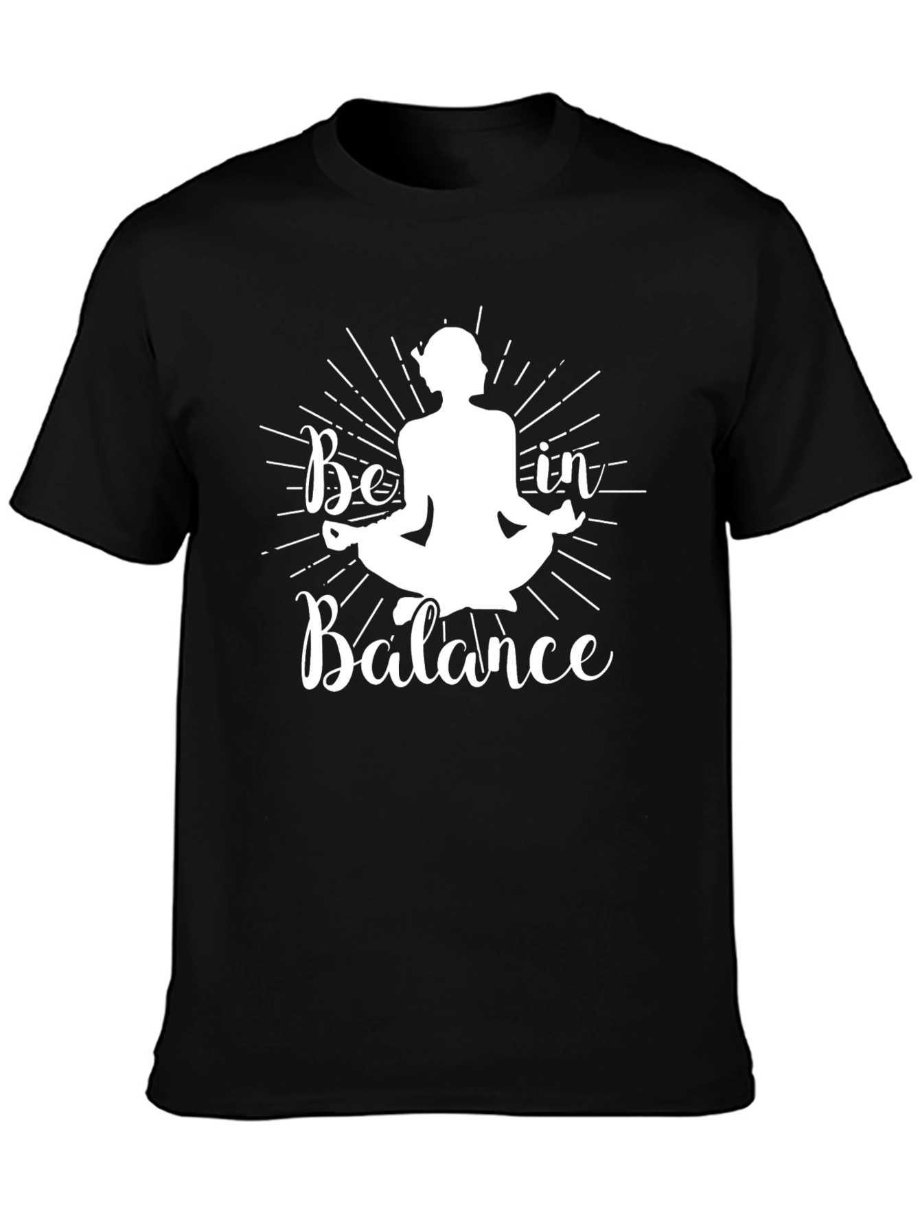 Be in Balance Graphic T-Shirt - Yoga Meditation Tee