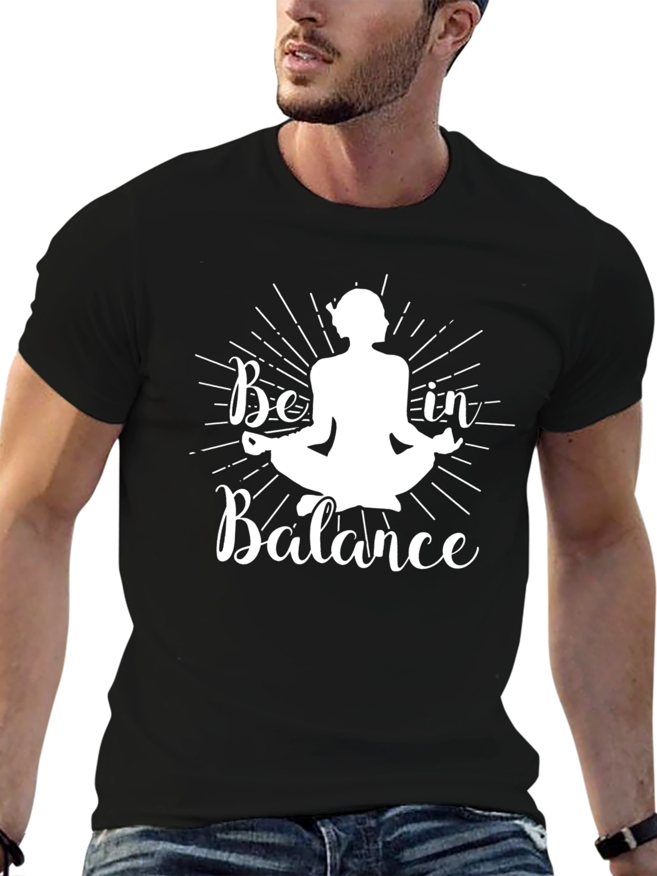 Be in Balance Graphic T-Shirt - Yoga Meditation Tee