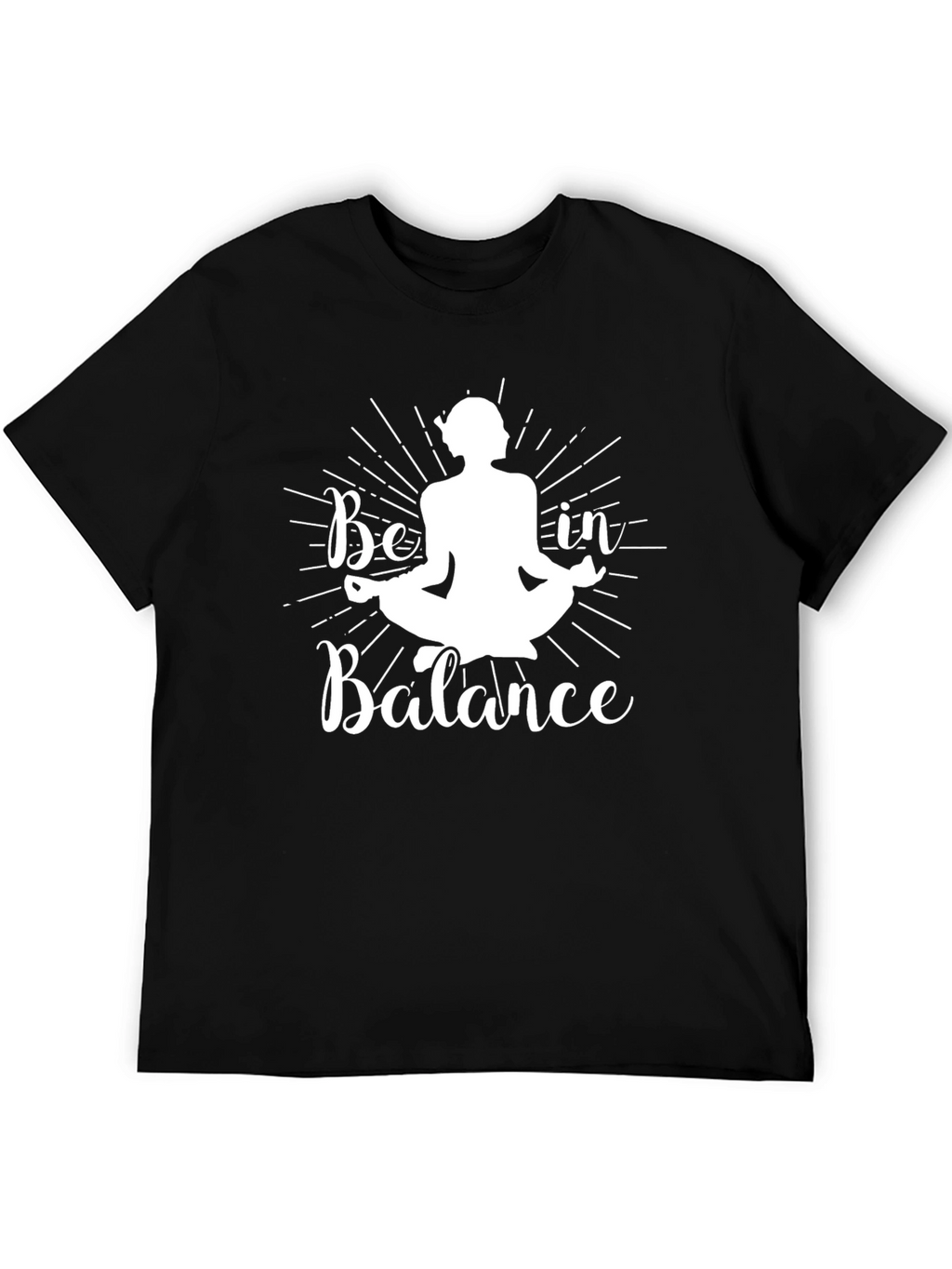 Be in Balance Graphic T-Shirt - Yoga Meditation Tee