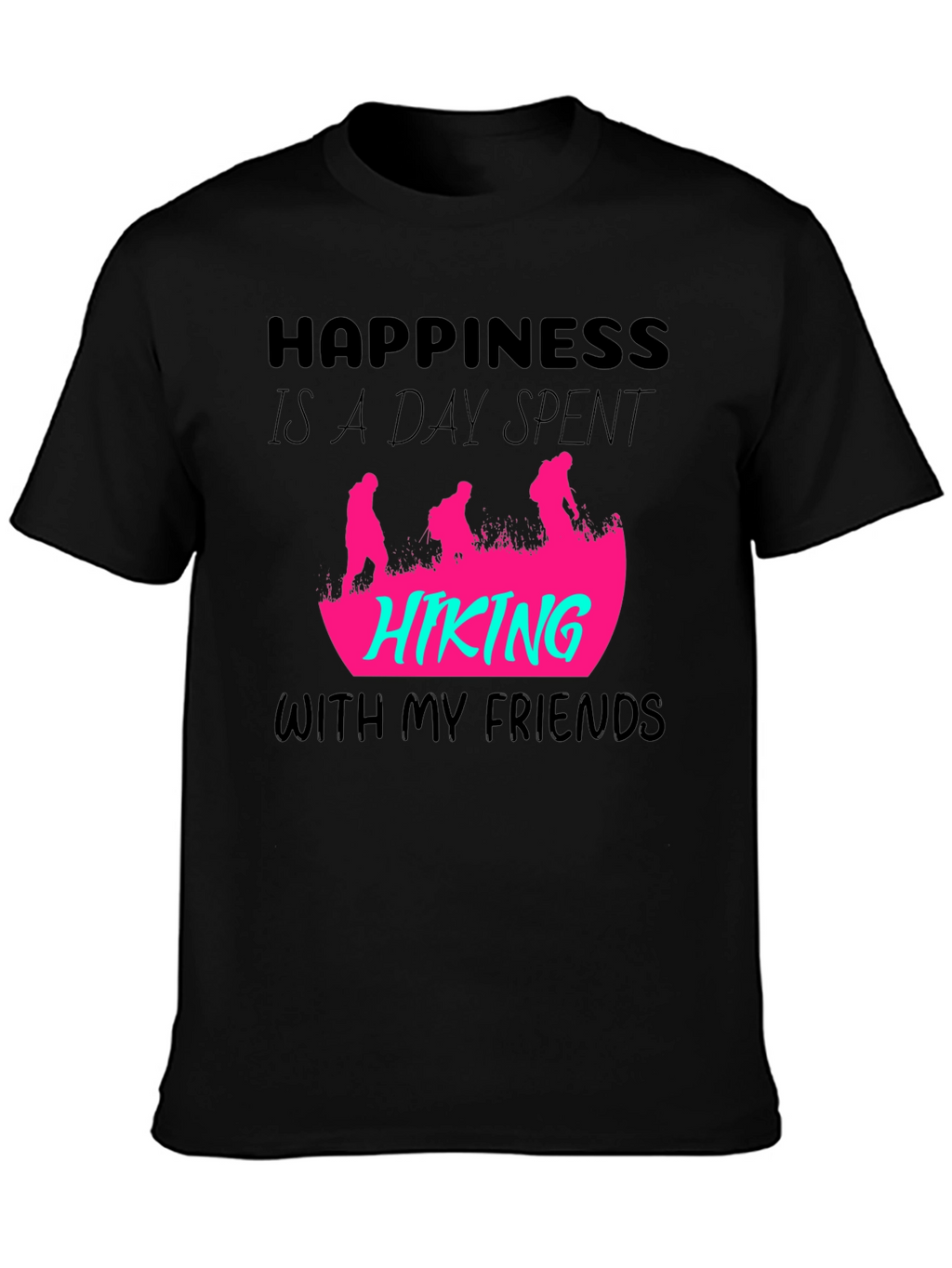 Happiness Hiking Friends Graphic Tee