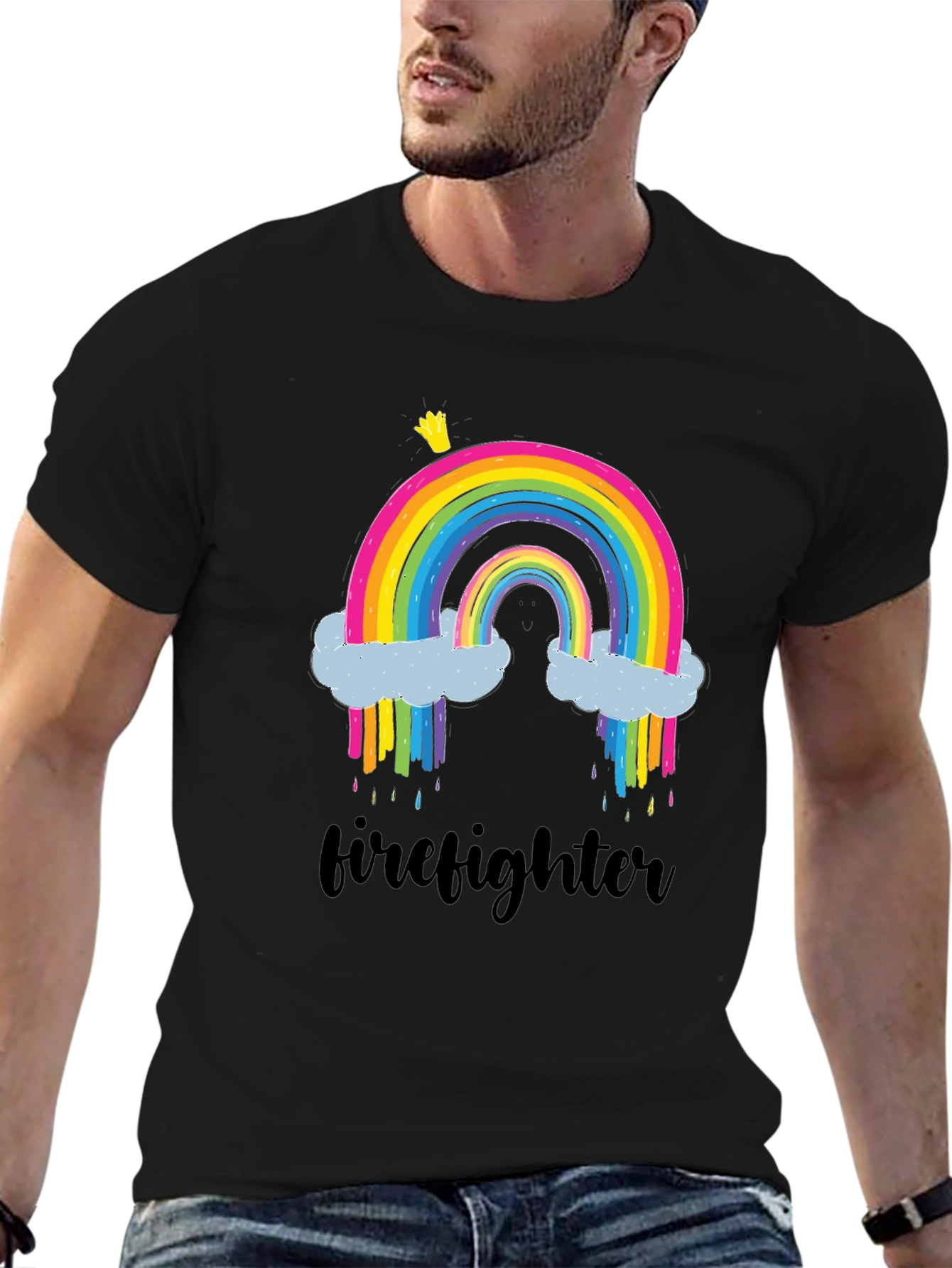 Rainbow Firefighter T-Shirt