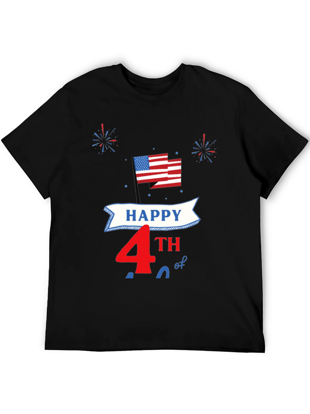 Happy 4th of July Patriotic USA Flag T-Shirt