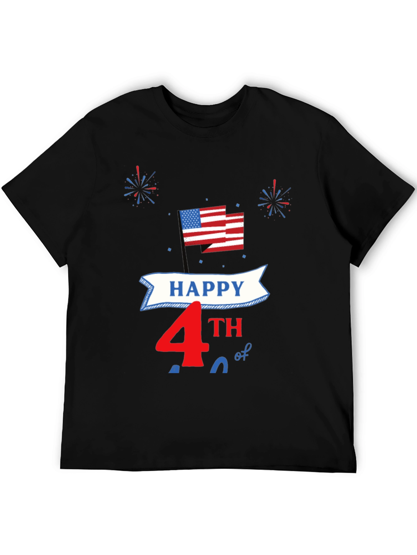 Happy 4th of July Patriotic USA Flag T-Shirt