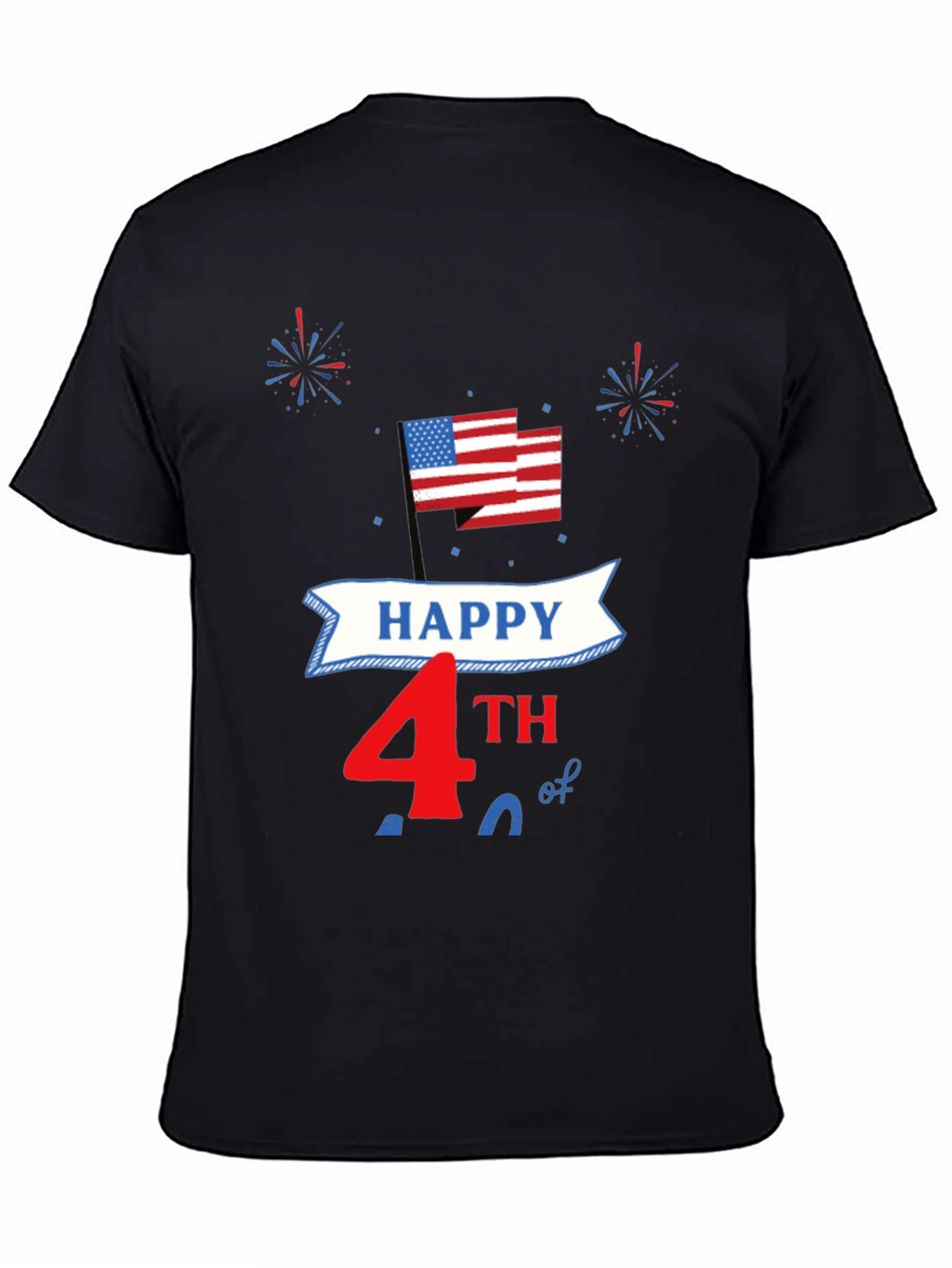Happy 4th of July Patriotic USA Flag T-Shirt