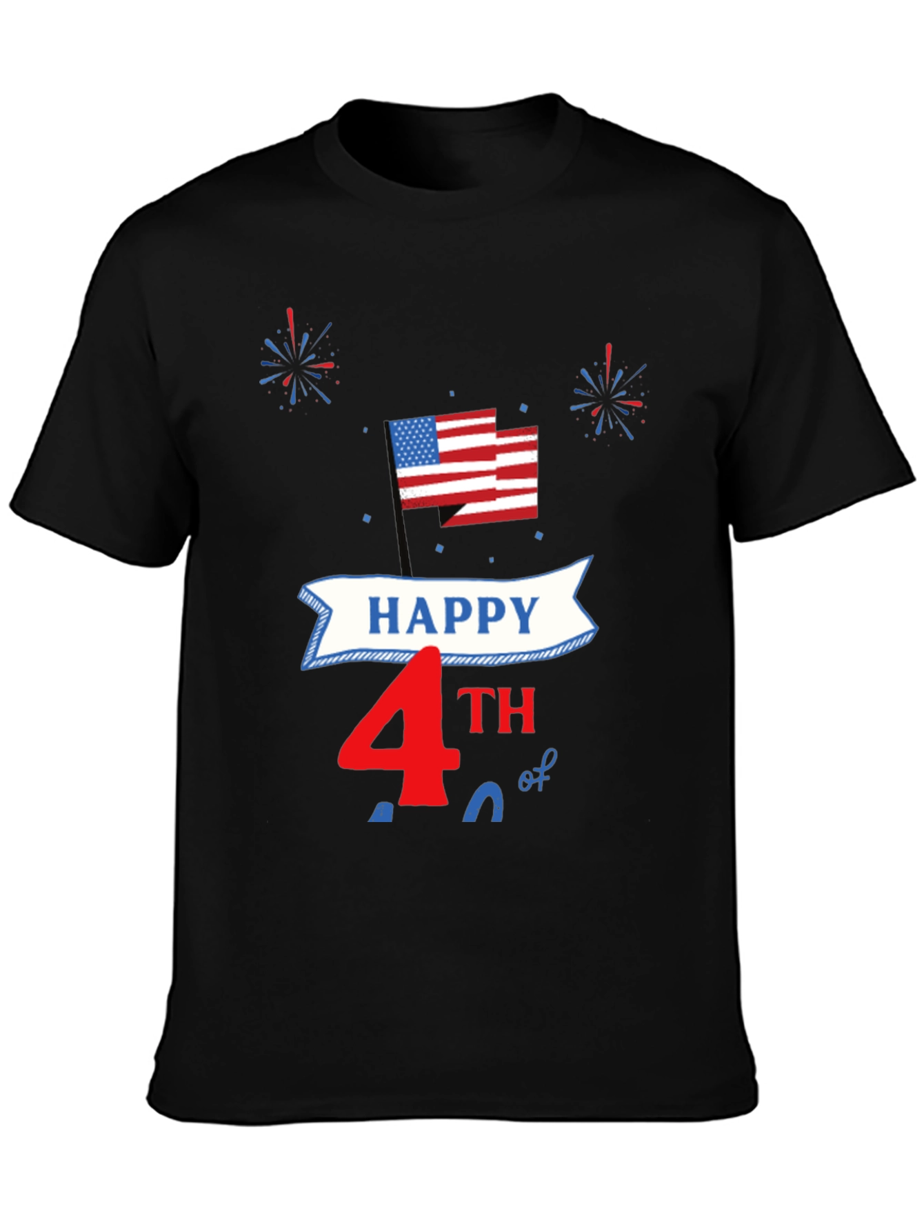 Happy 4th of July Patriotic USA Flag T-Shirt